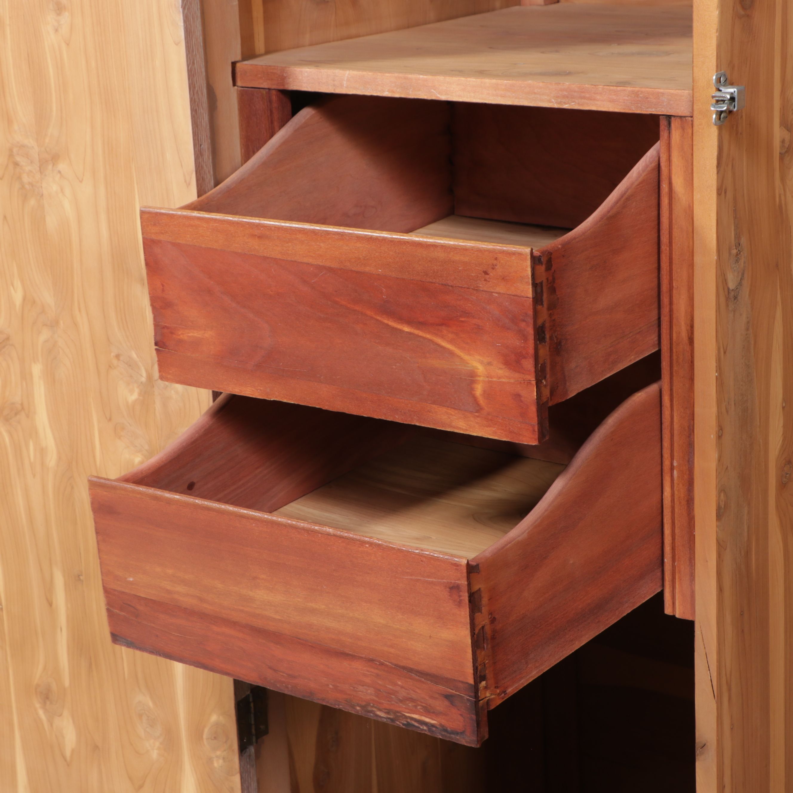 Jacobean Style Cerused Wood Armoire, Early 20th Century