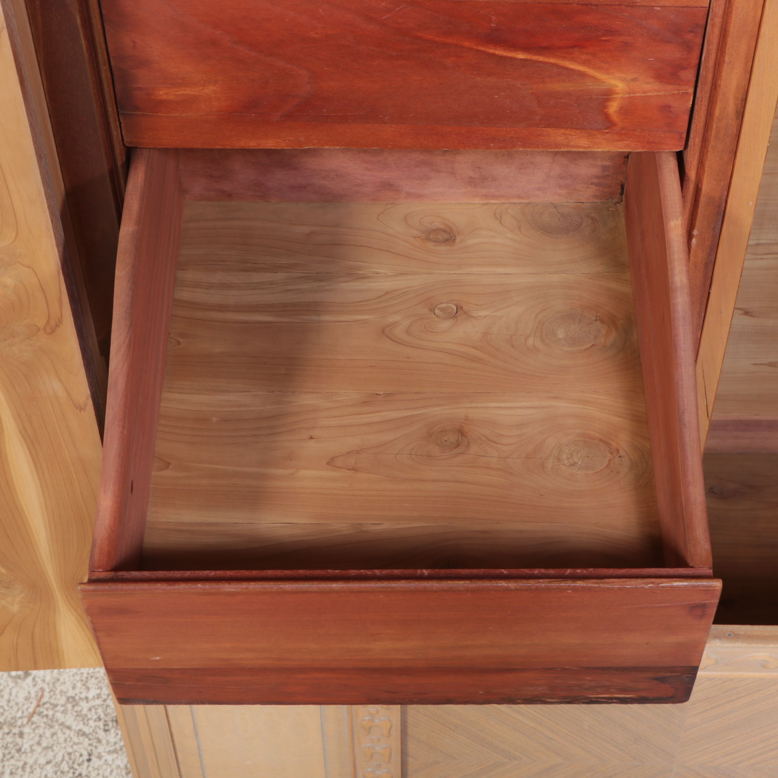 Jacobean Style Cerused Wood Armoire, Early 20th Century