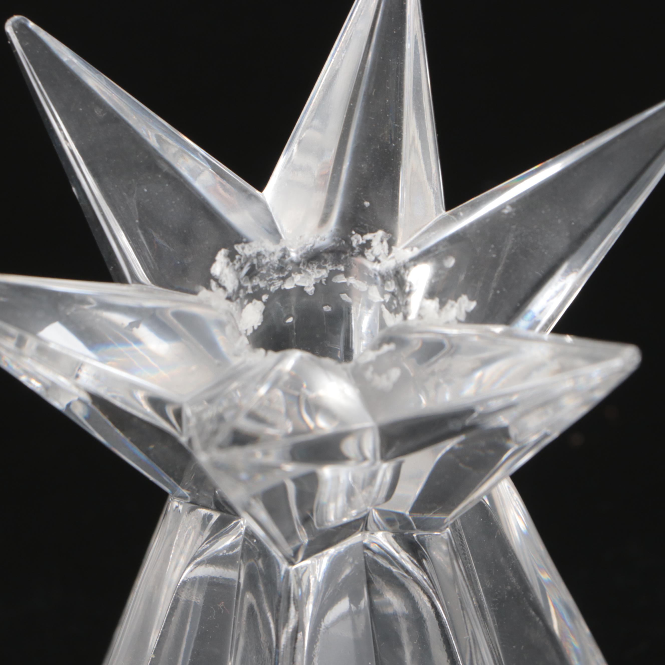 Nachtmann "Galaxy" Crystal Candlesticks with Sigma Crystal Angels