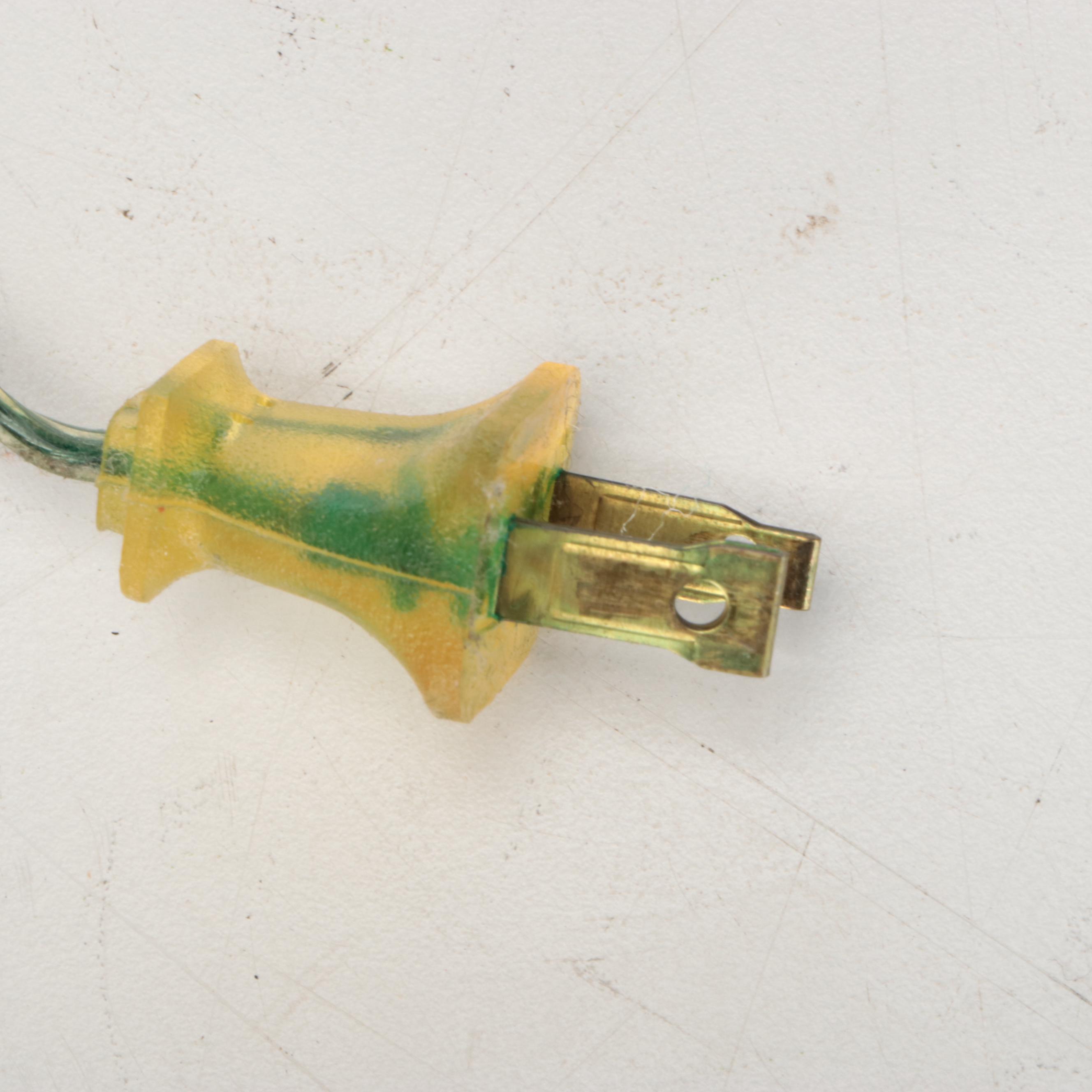 Triple Arrow Chalkware and Gilt Metal Table Lamp