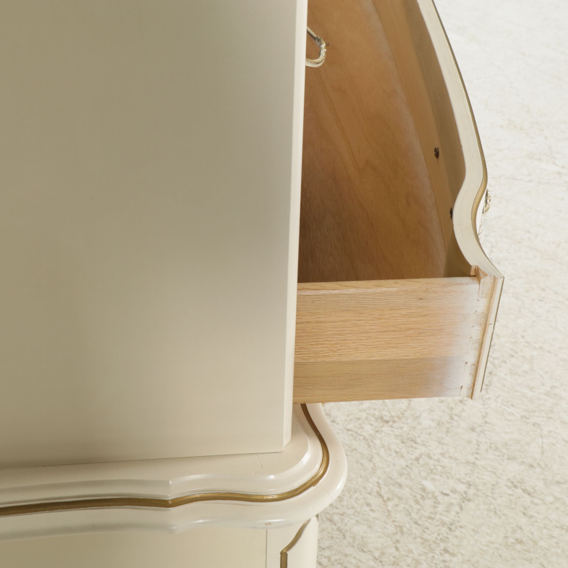 Johnson Carper French Provincial Style Painted Chest of Drawers, Mid-20th C