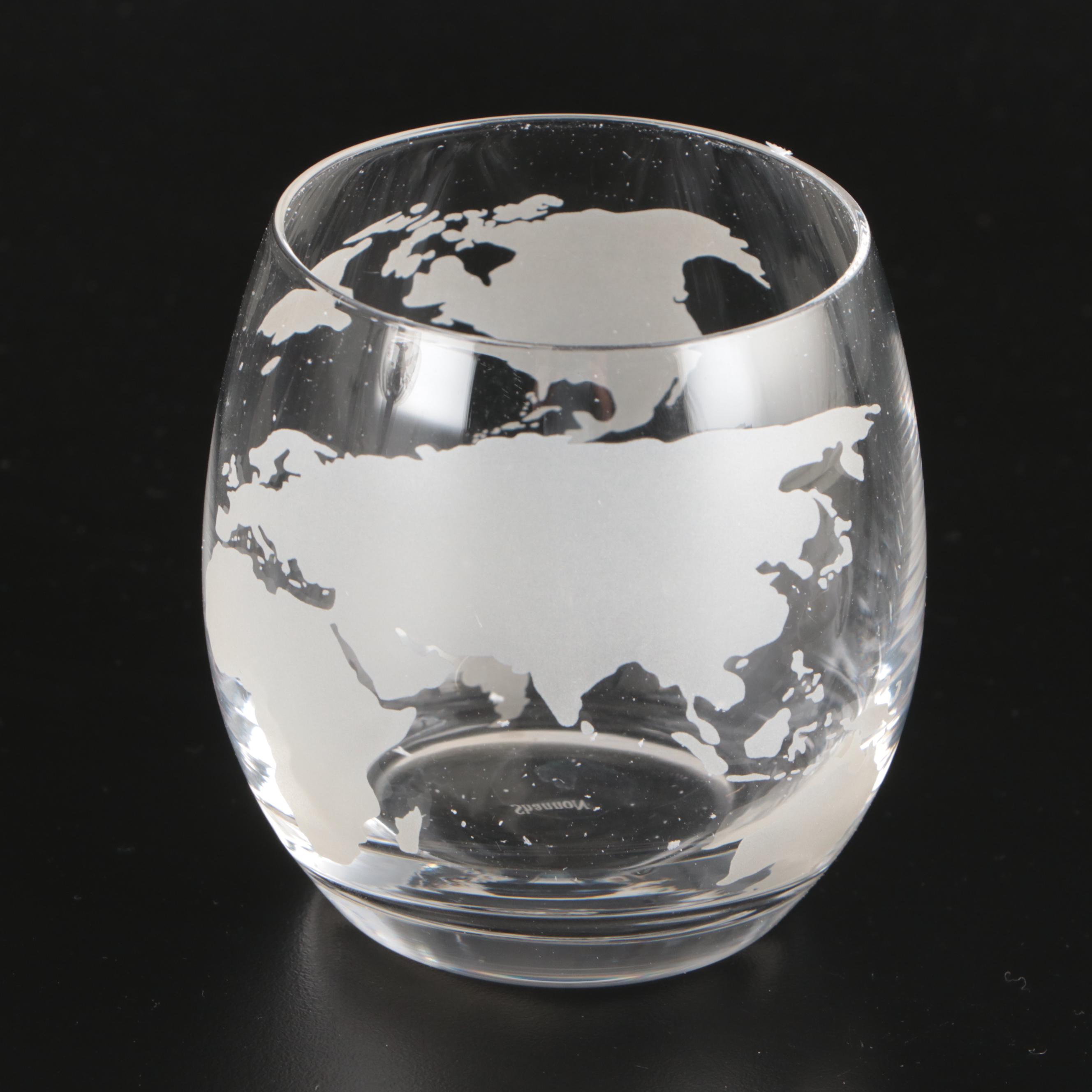 Shannon by Godinger "Galleon" Wood and Glass Whiskey Decanter and Glass