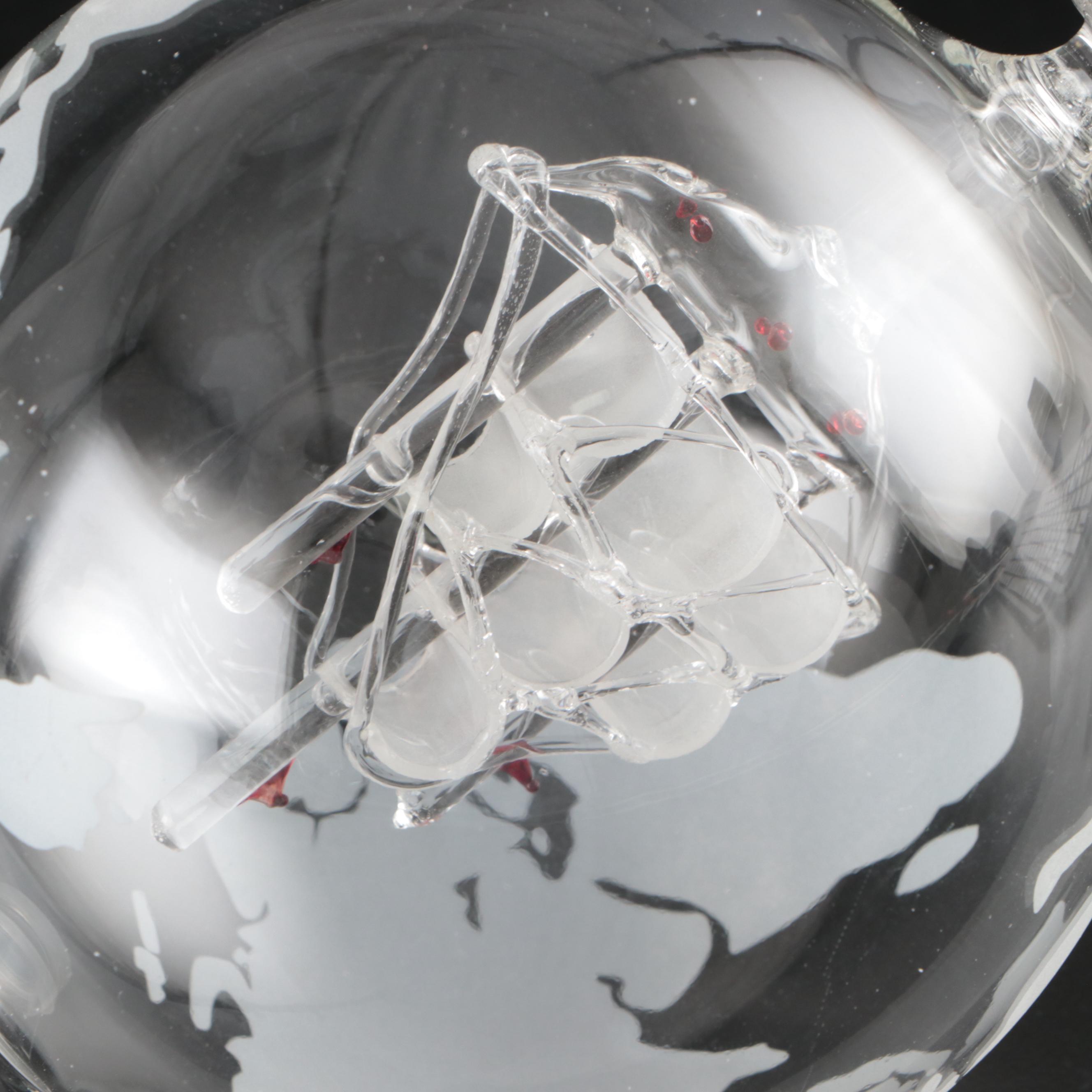 Shannon by Godinger "Galleon" Wood and Glass Whiskey Decanter and Glass