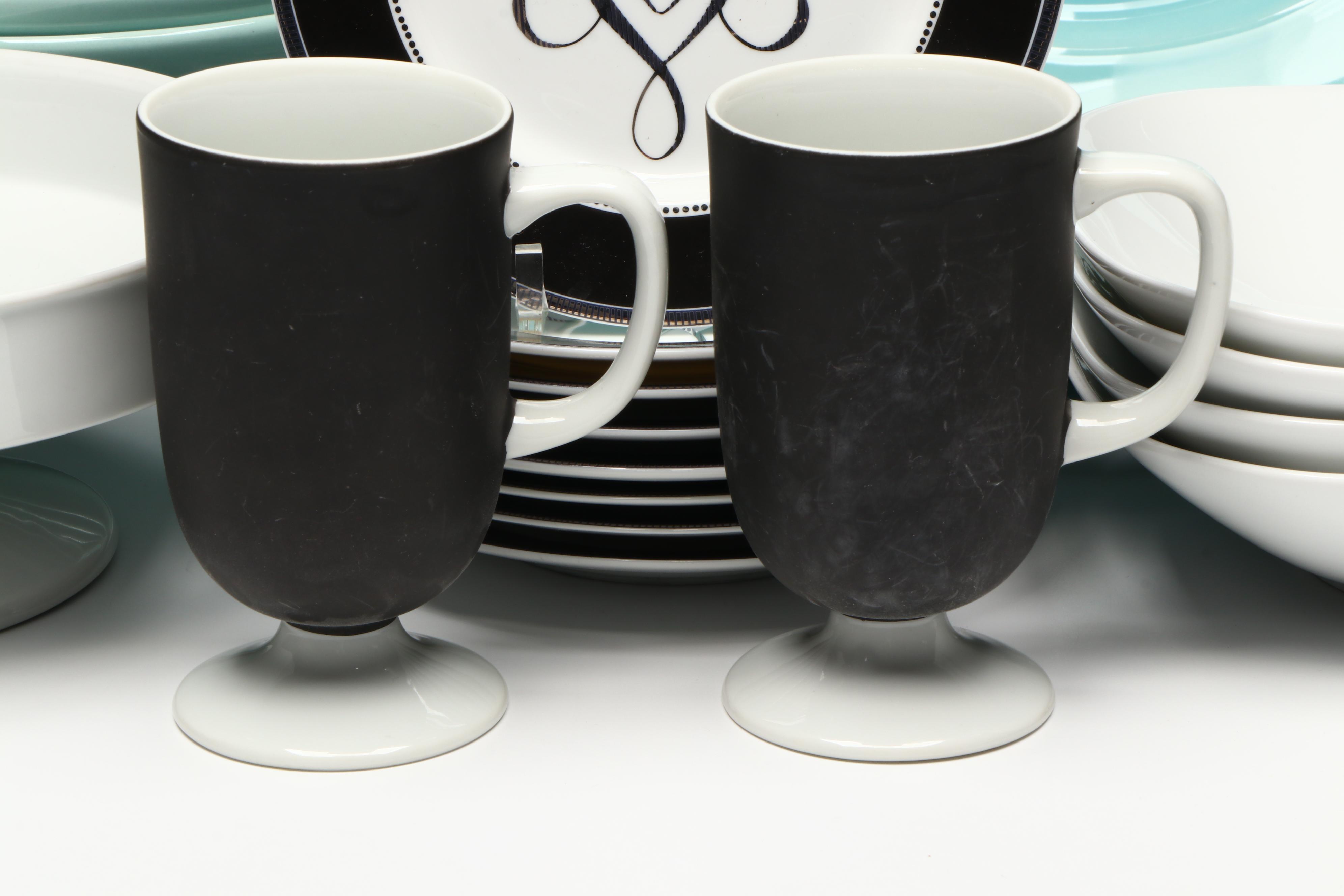 Primagera and Ceramisia Ceramic Plates with Other Ceramic Dinnerware