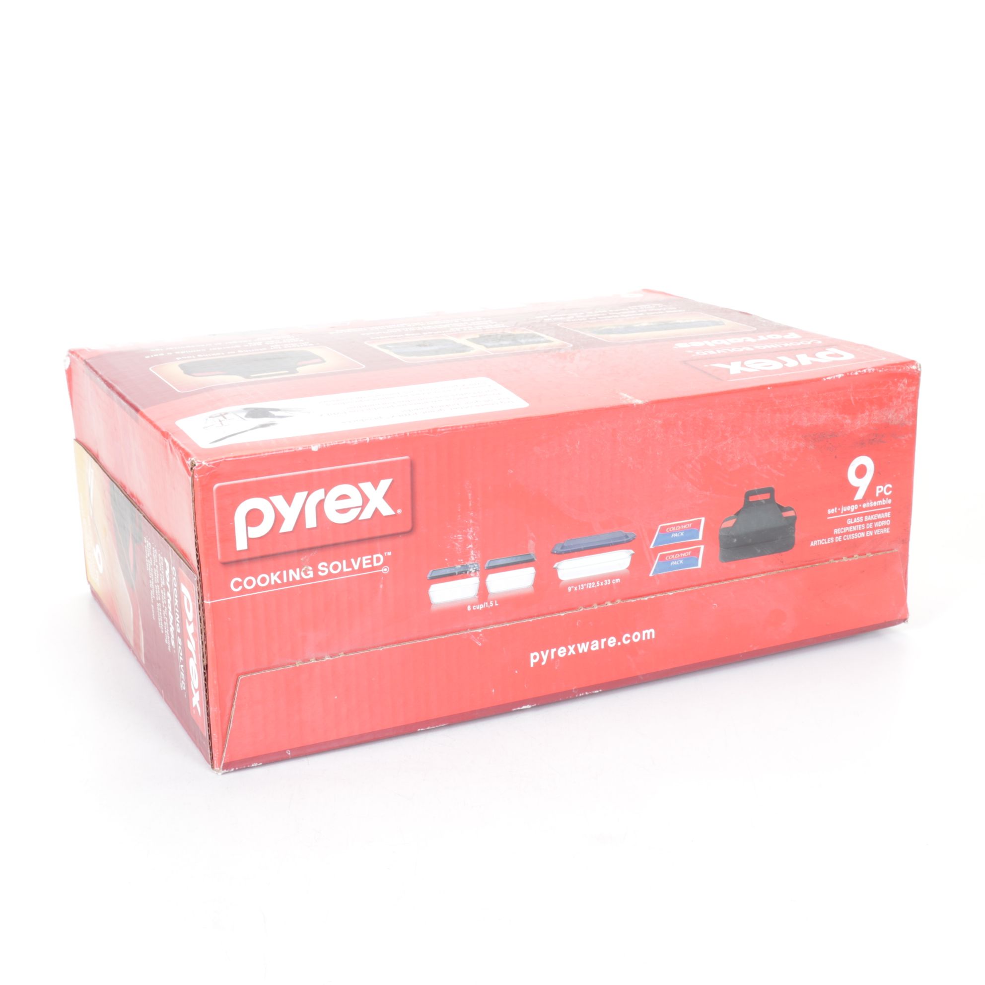 Pyrex Nine Piece Bakeware Set with Carrying Case