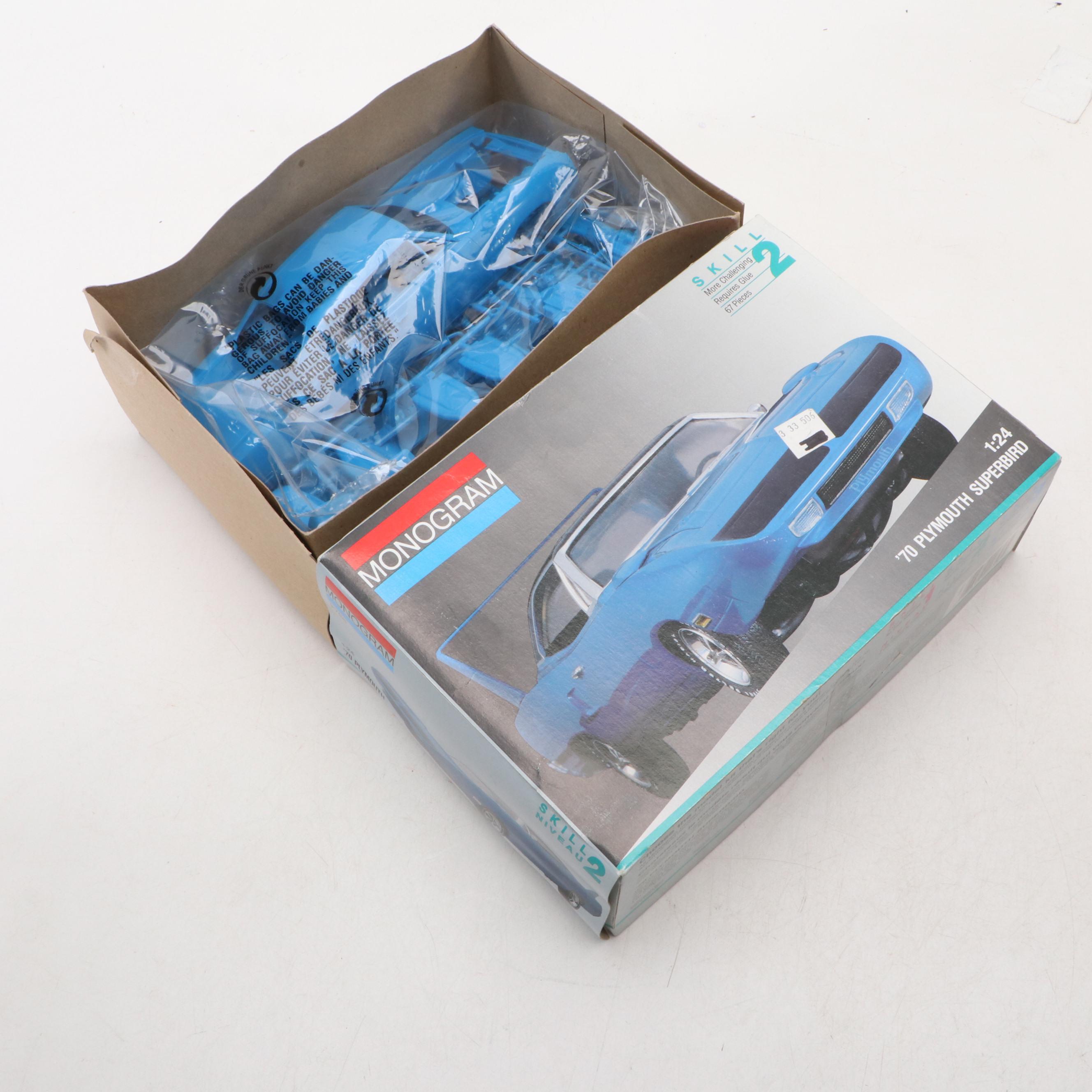 Monogram "'70 Plymouth Superbird," "Malibu SS 454" and More Model Car Kits