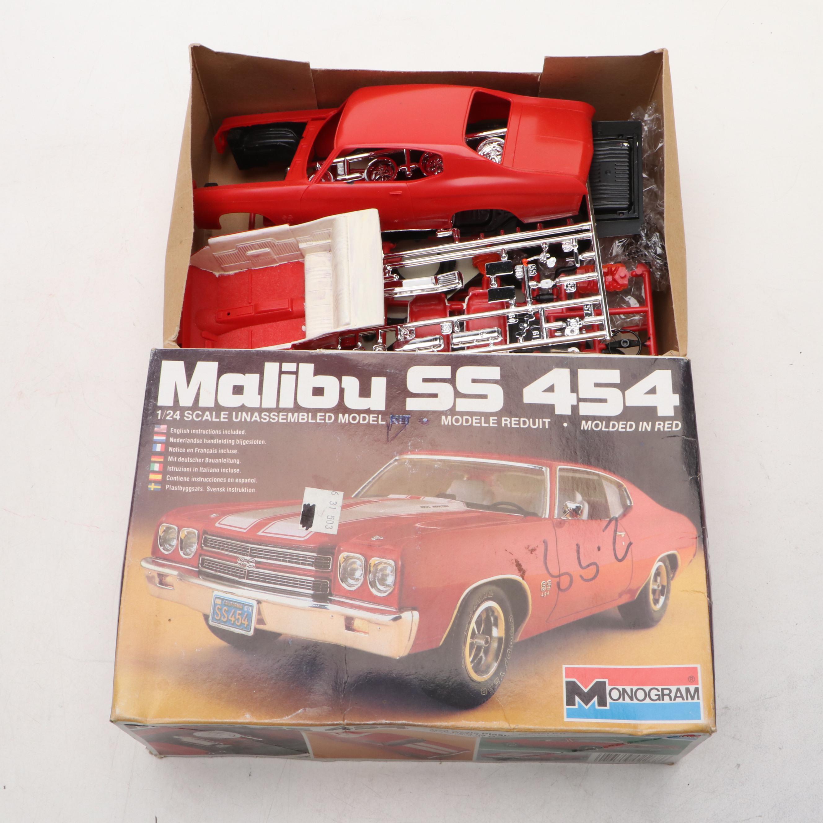 Monogram "'70 Plymouth Superbird," "Malibu SS 454" and More Model Car Kits