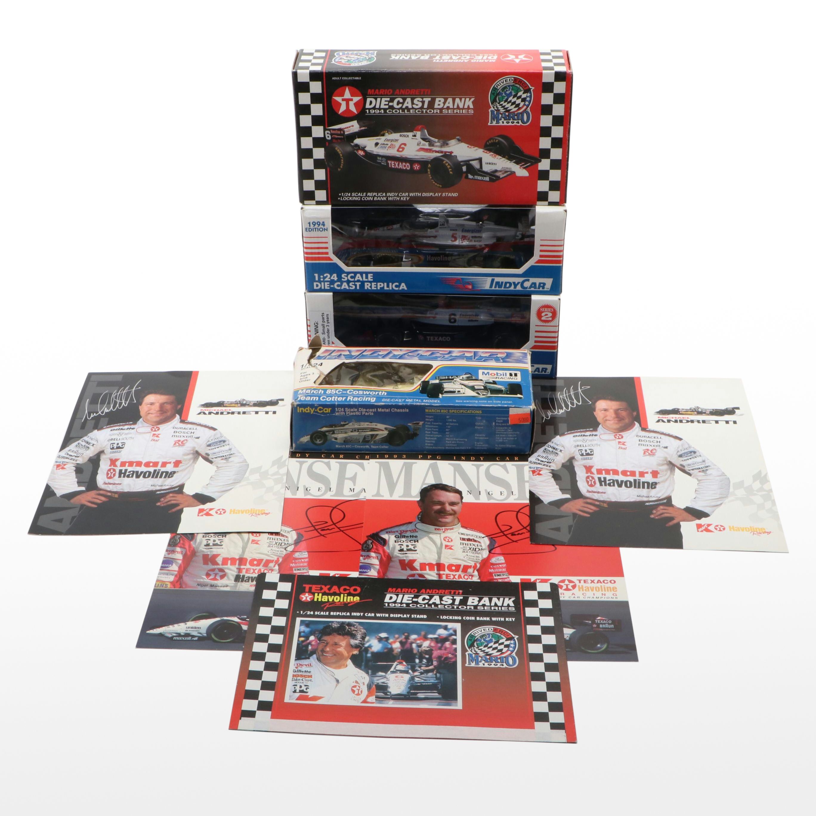 Racing Champions "IndyCar," Cary-Owens "March 85C-Cosworth" Toy Cars and More