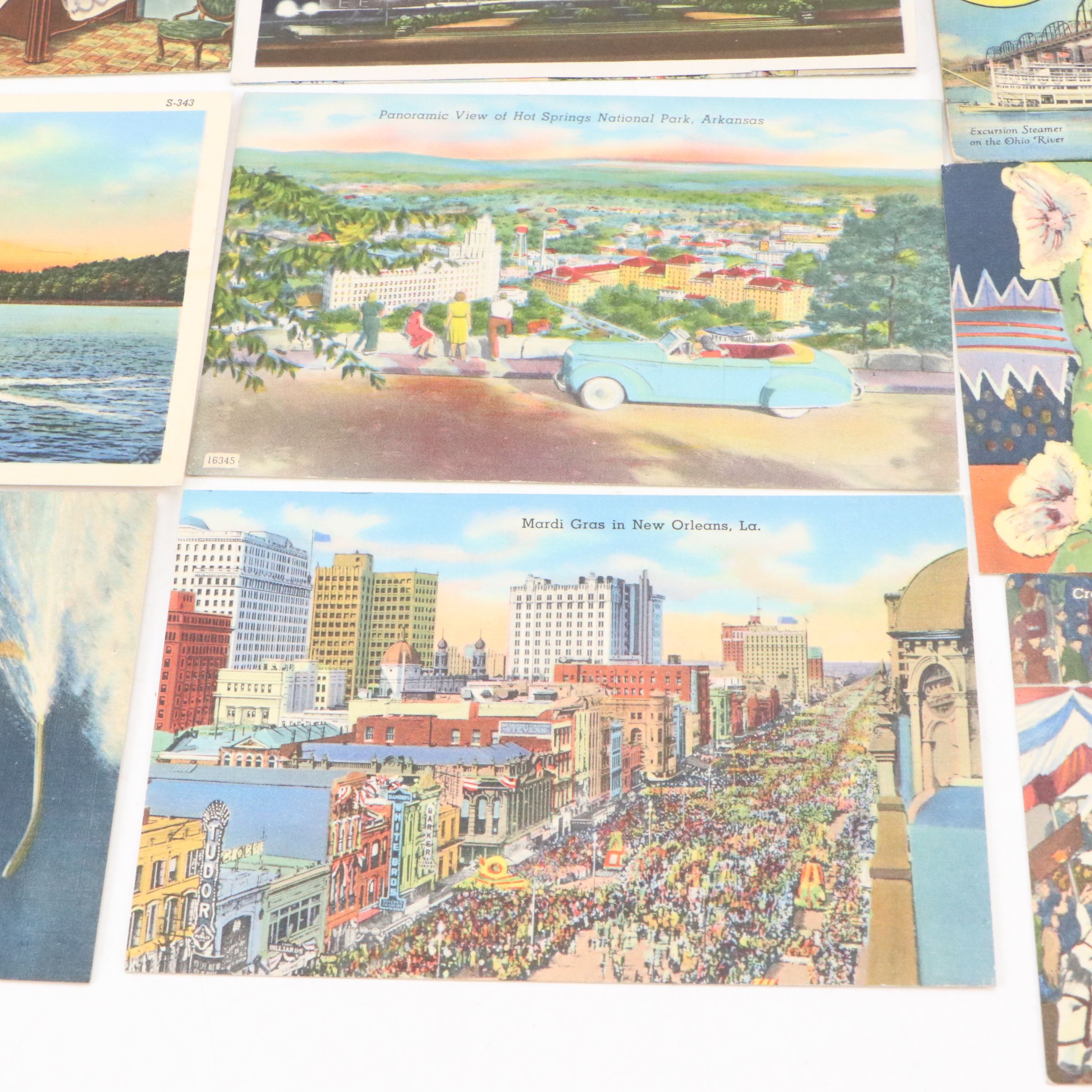 1933 World's Fair, Cincinnati and Other Souvenir Postcards, Early to Mid-20th C.