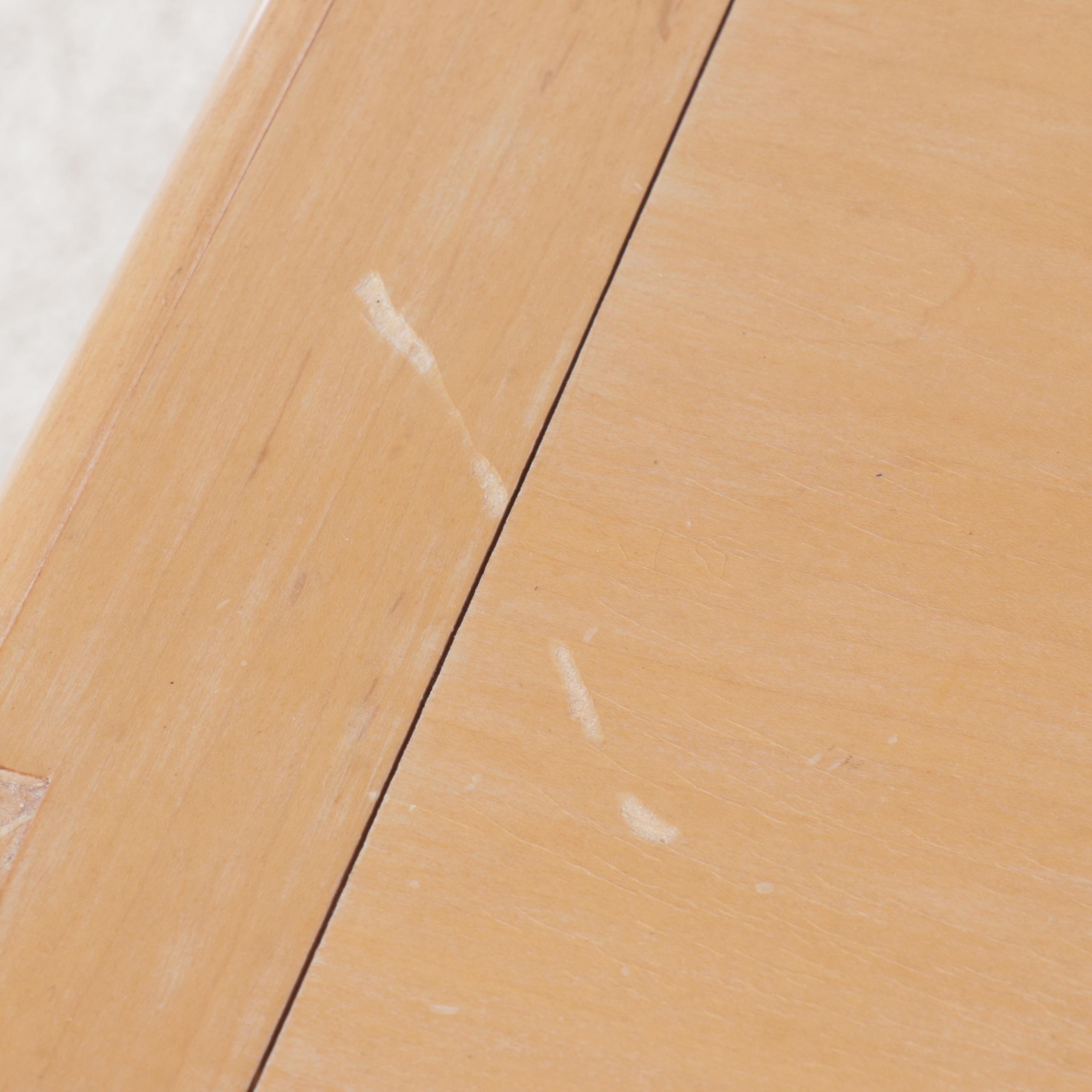 Contemporary Blonde Wood Credenza