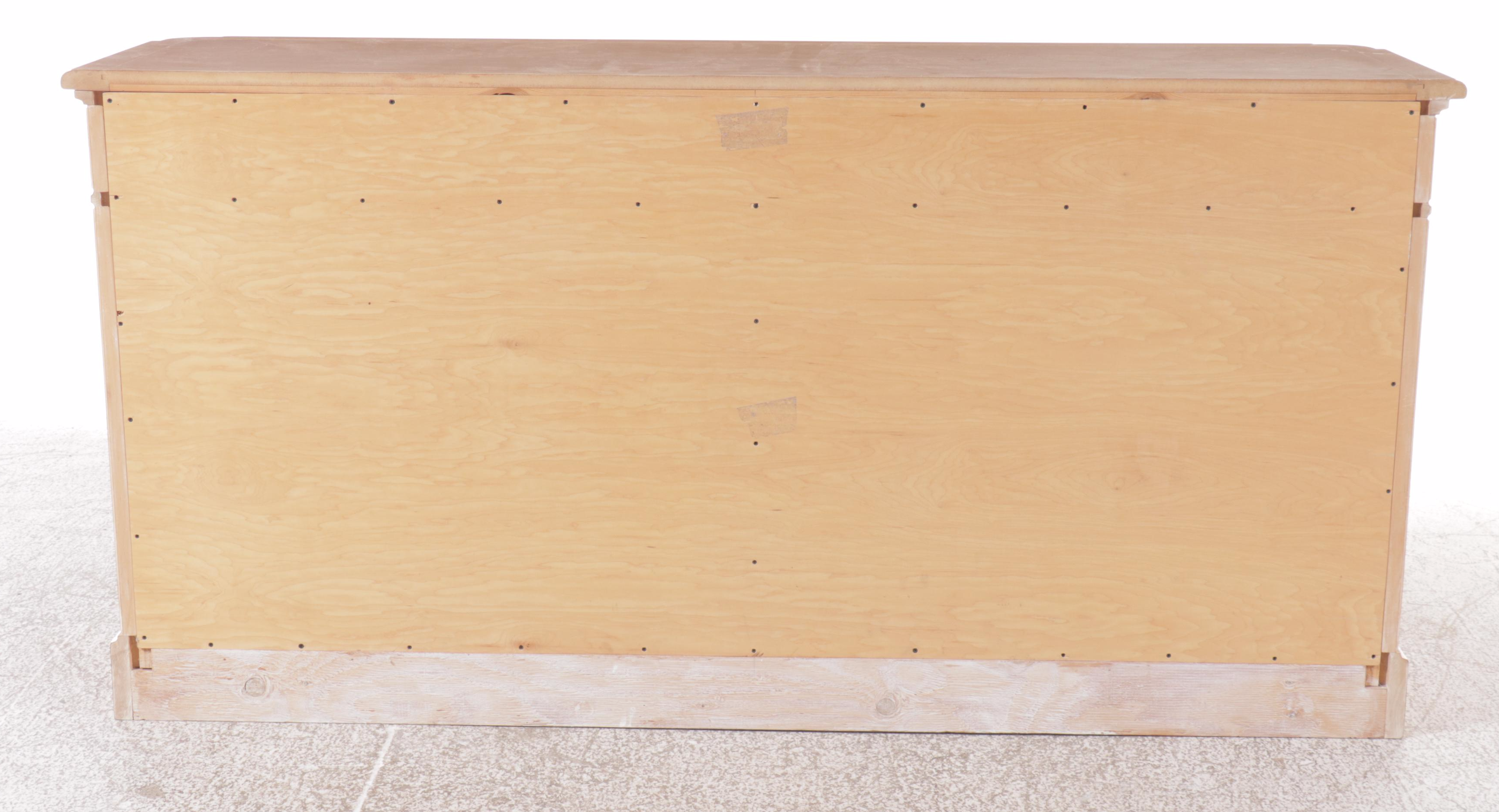 Contemporary Blonde Wood Credenza