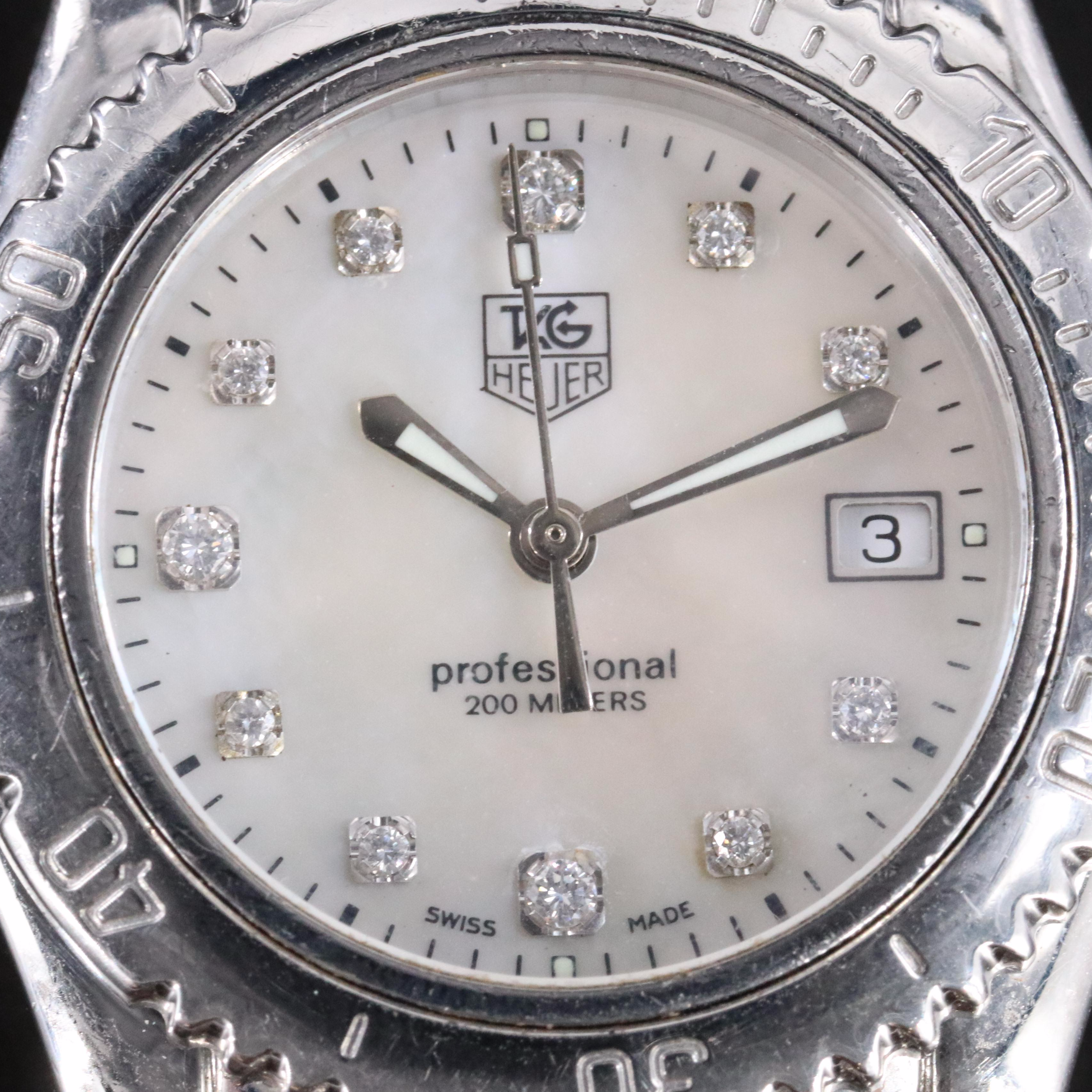 TAG Heuer Link Diamond & Mother-of-Pearl Watch