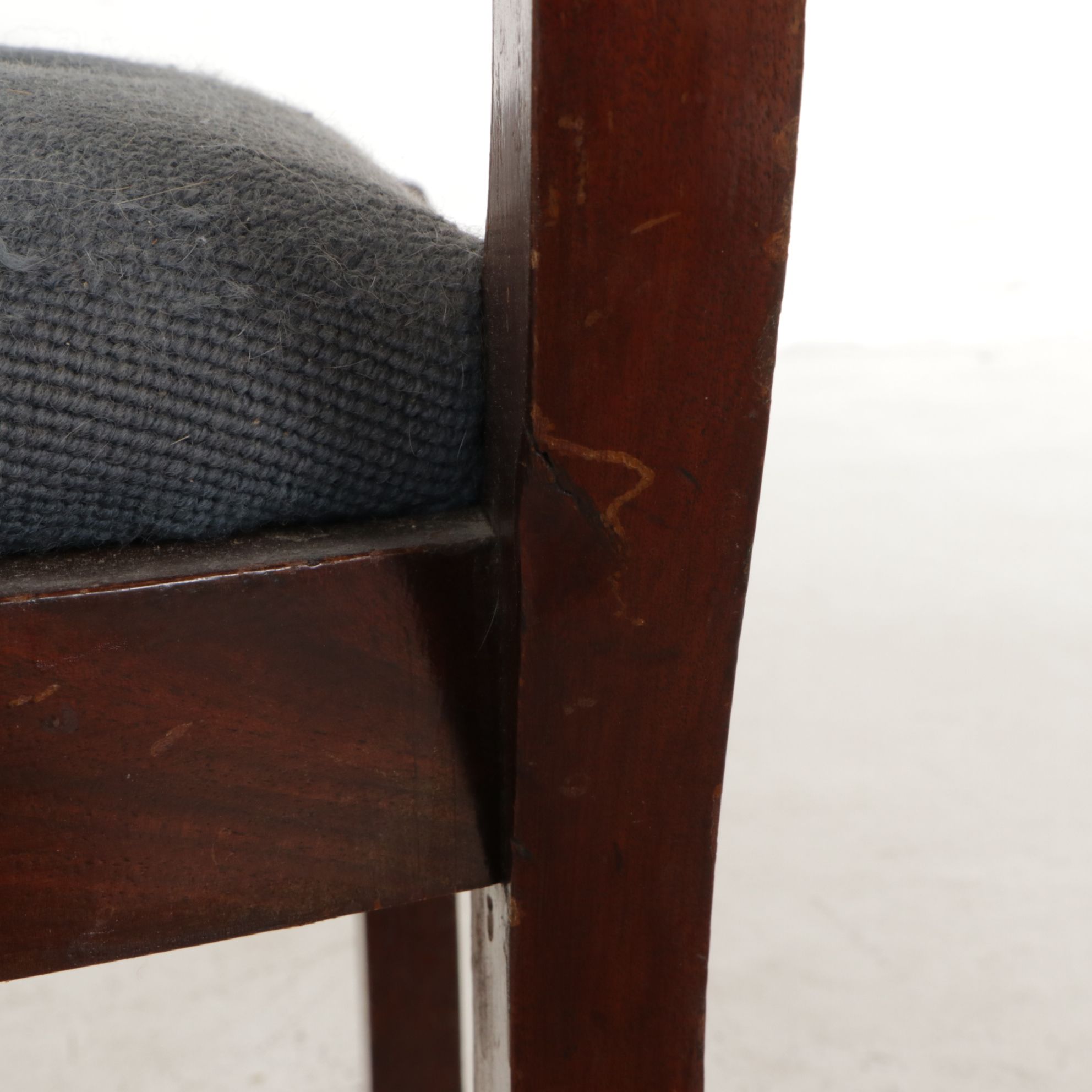 Walnut and Needlepoint-Upholstered Side Chair, Late 19th Century