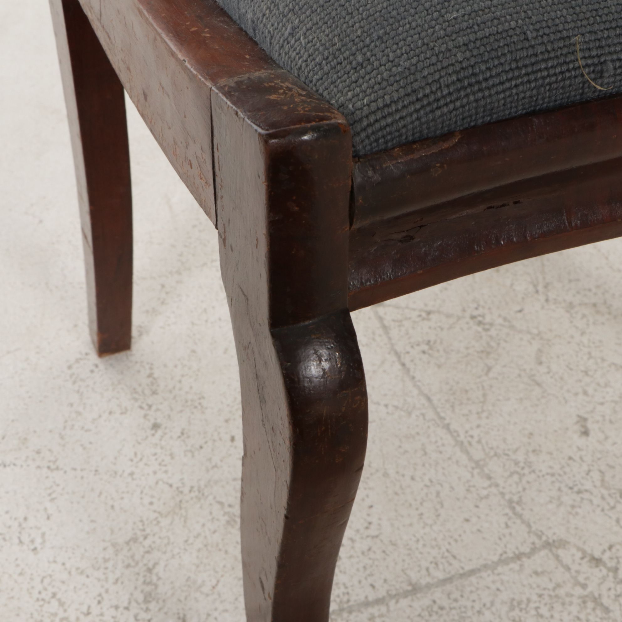 Walnut and Needlepoint-Upholstered Side Chair, Late 19th Century