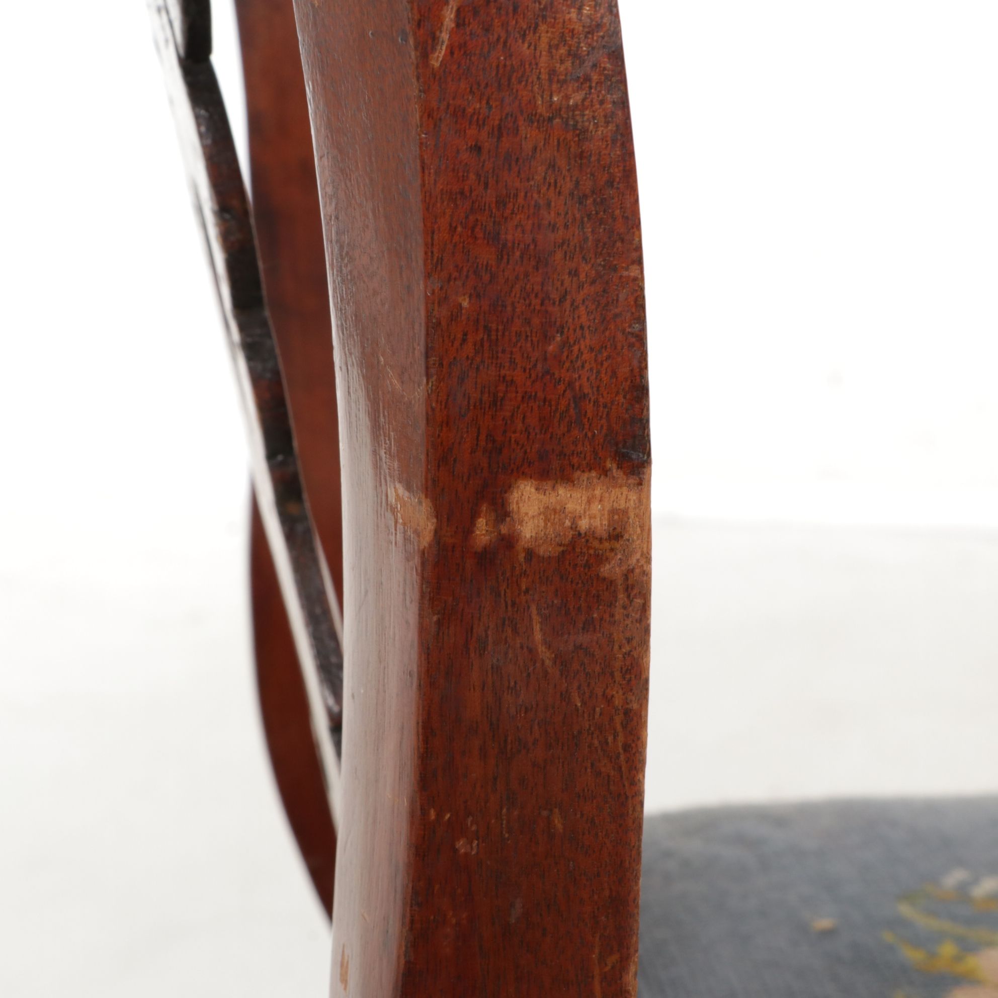 Walnut and Needlepoint-Upholstered Side Chair, Late 19th Century