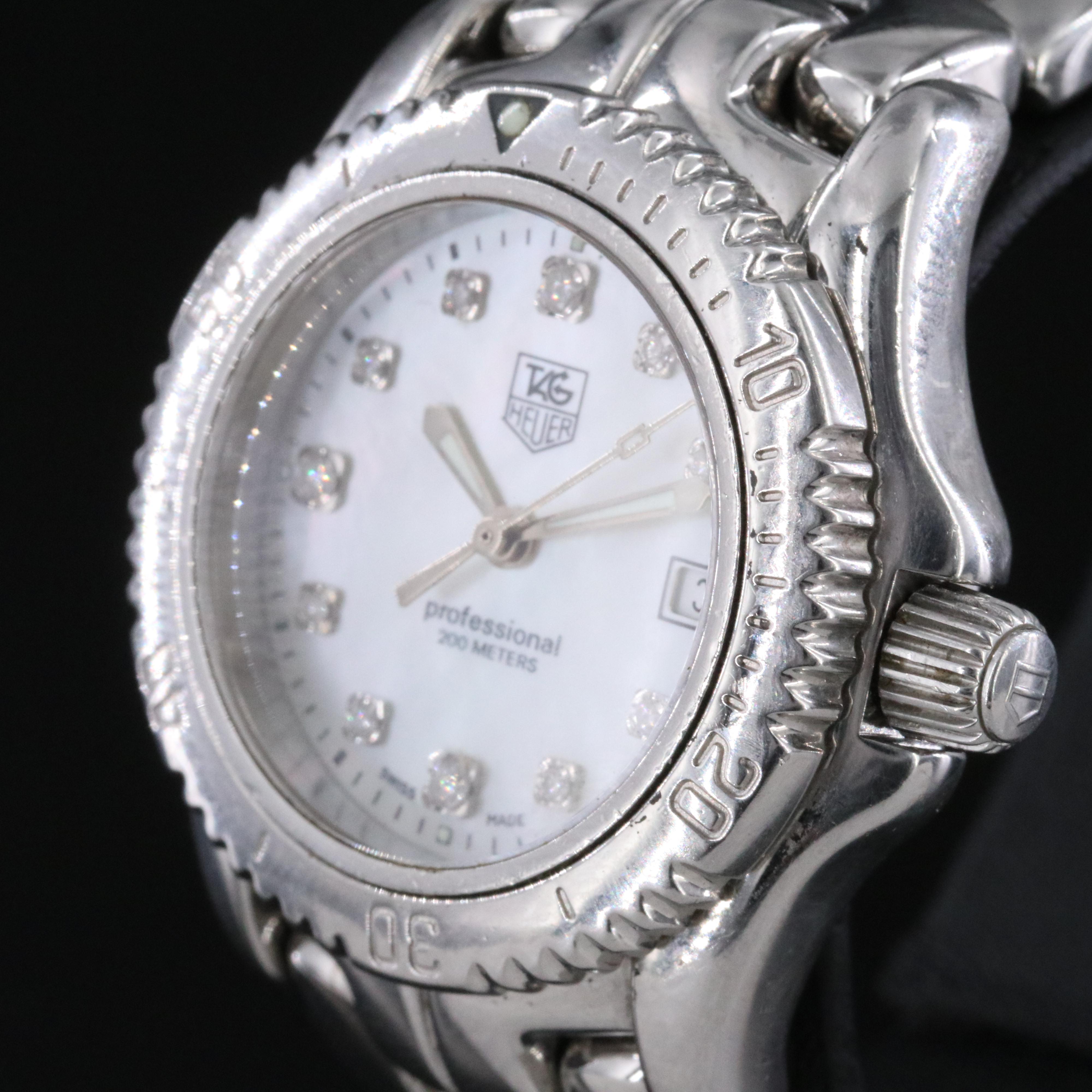 TAG Heuer Link Diamond & Mother-of-Pearl Watch