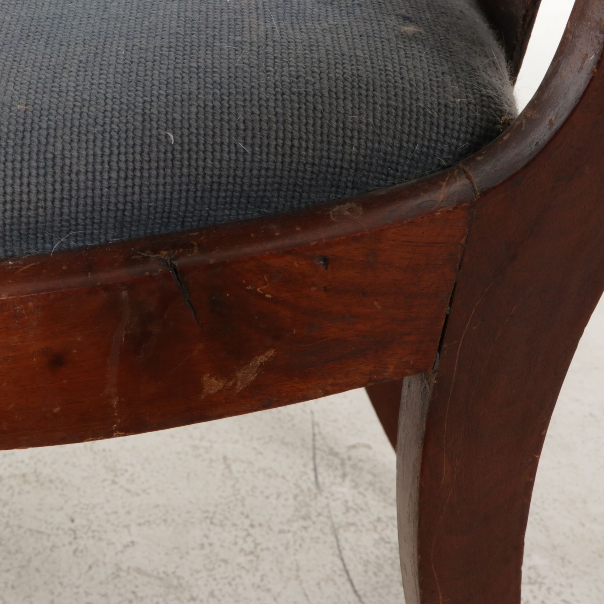 Walnut and Needlepoint-Upholstered Side Chair, Late 19th Century