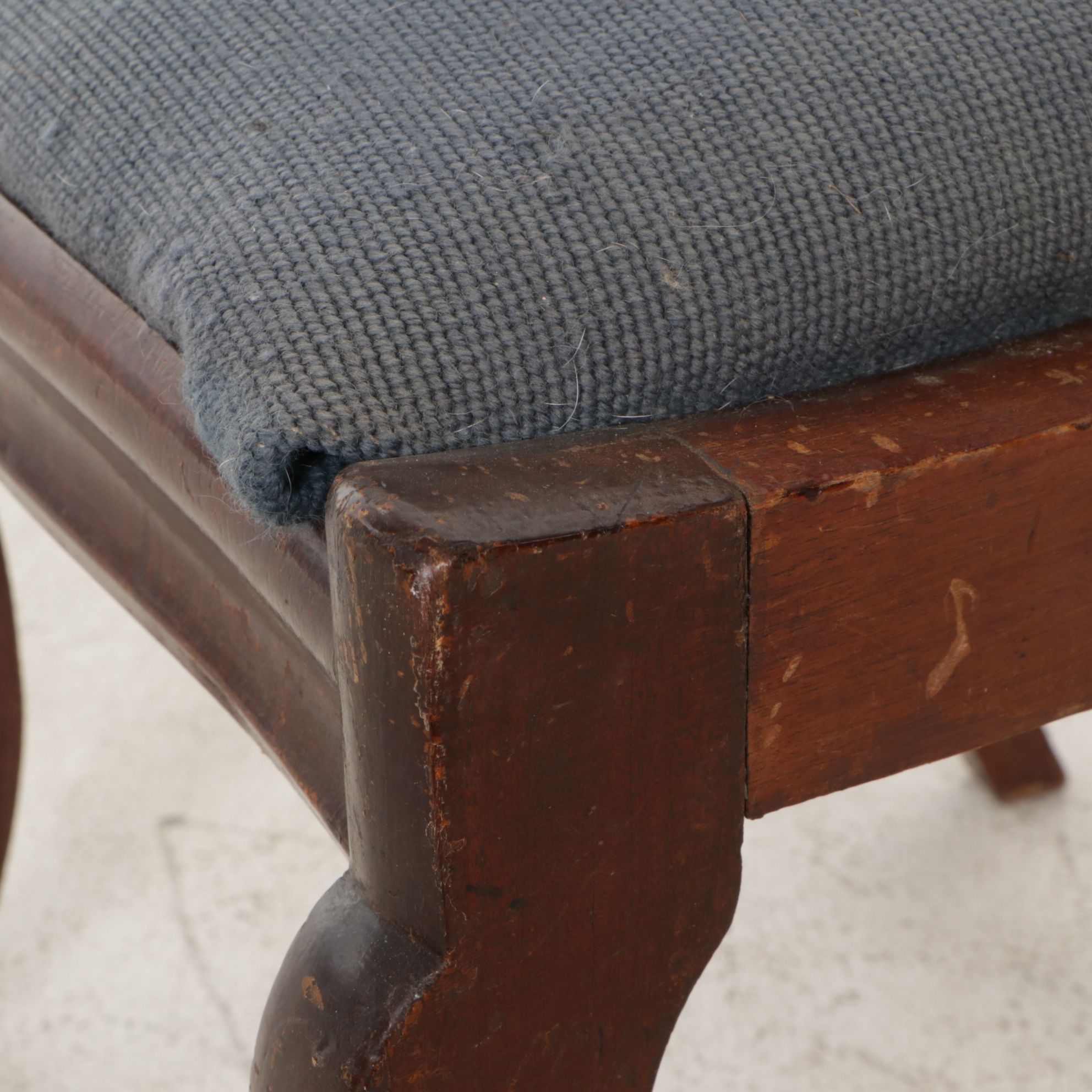 Walnut and Needlepoint-Upholstered Side Chair, Late 19th Century