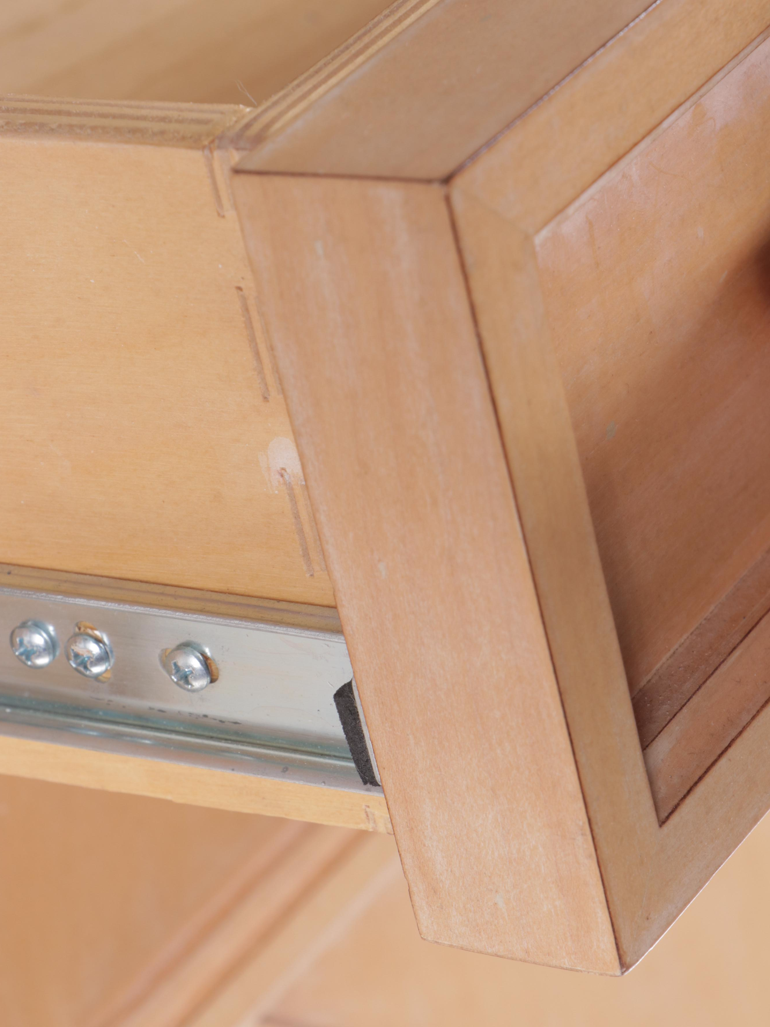 Contemporary Blonde Wood Credenza