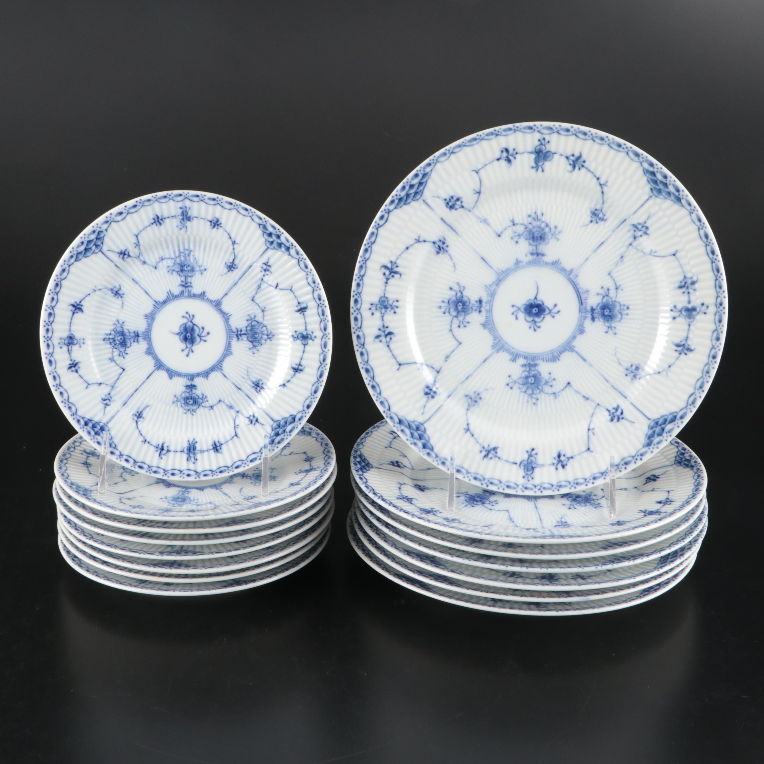 Lipper & Mann "Blue Fjord" Porcelain Dinnerware