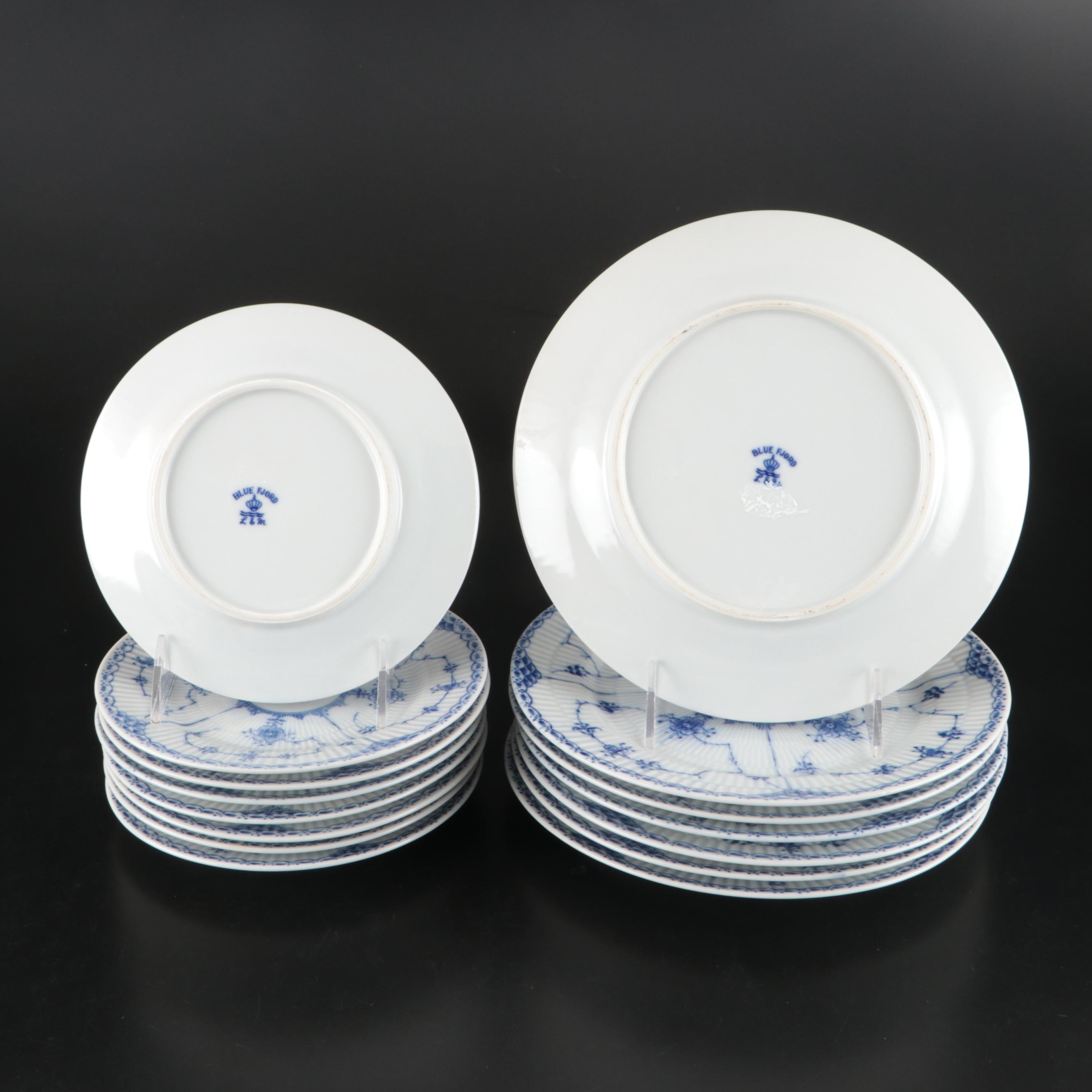 Lipper & Mann "Blue Fjord" Porcelain Dinnerware