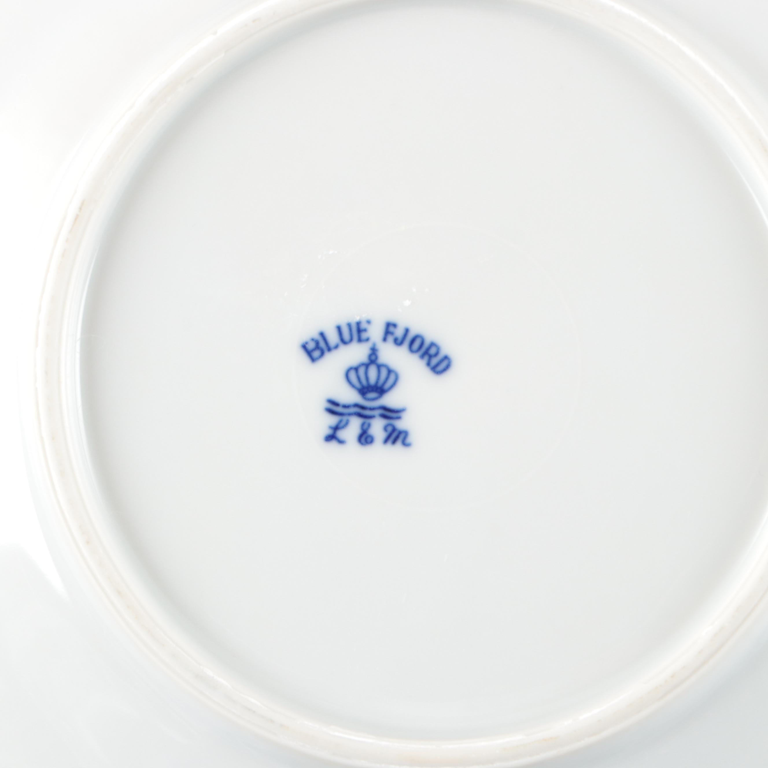 Lipper & Mann "Blue Fjord" Porcelain Dinnerware