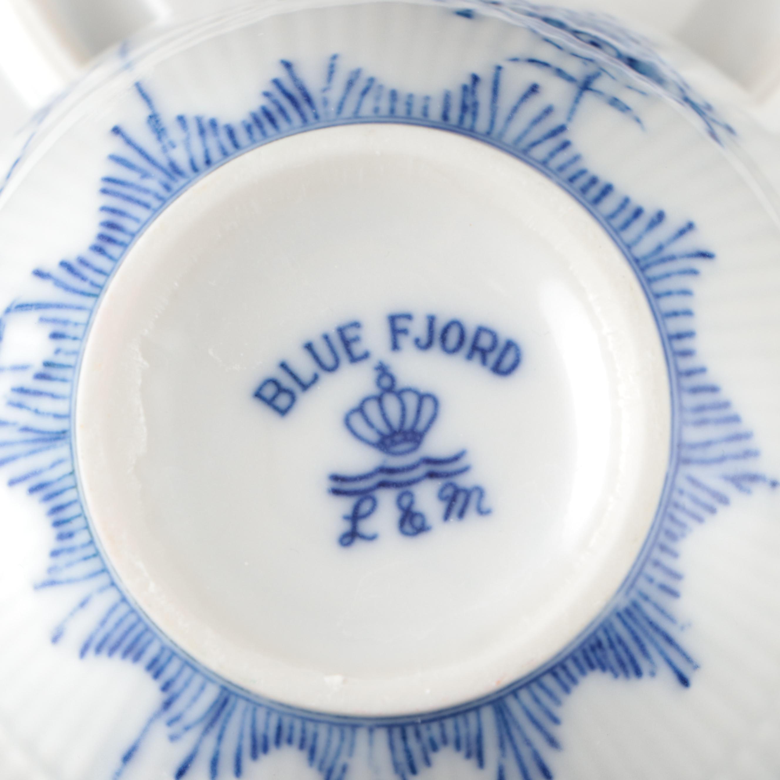 Lipper & Mann "Blue Fjord" Porcelain Dinnerware