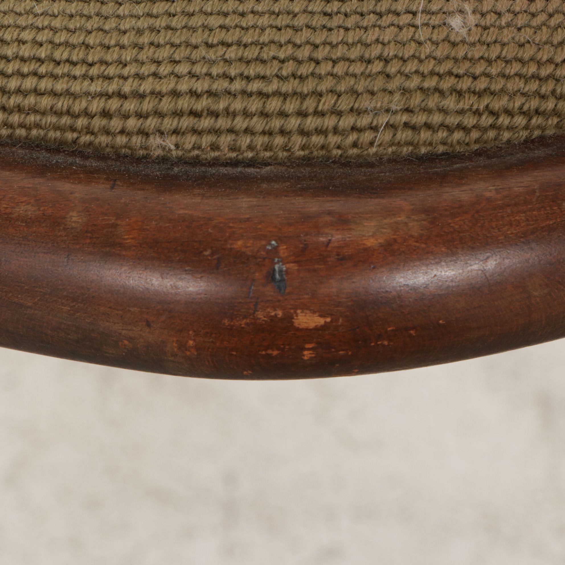 Spindle Back Wooden Side Chair with Needlepoint Seat