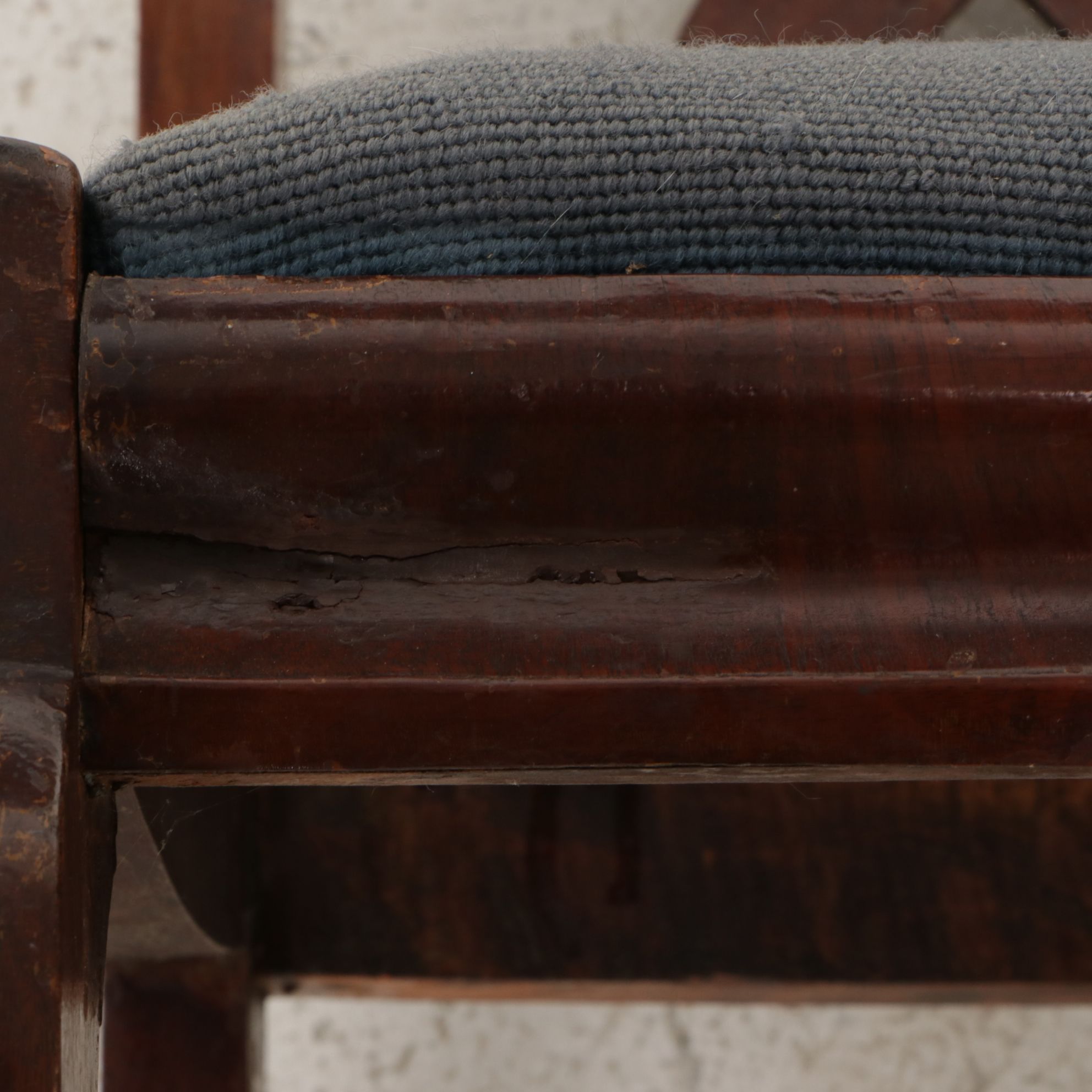 Walnut and Needlepoint-Upholstered Side Chair, Late 19th Century