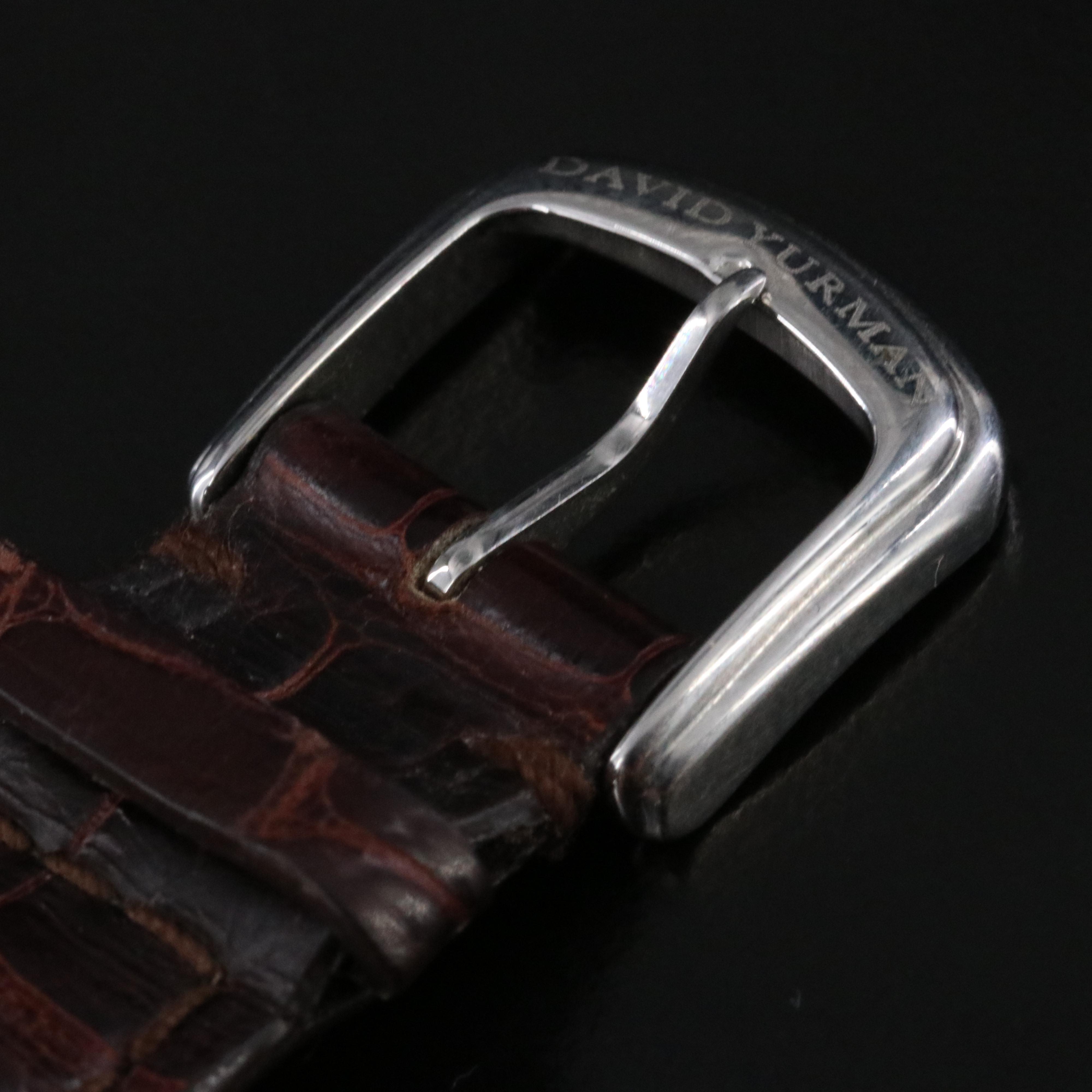 David Yurman Thoroughbred Diamond & Mother-of-Pearl Watch