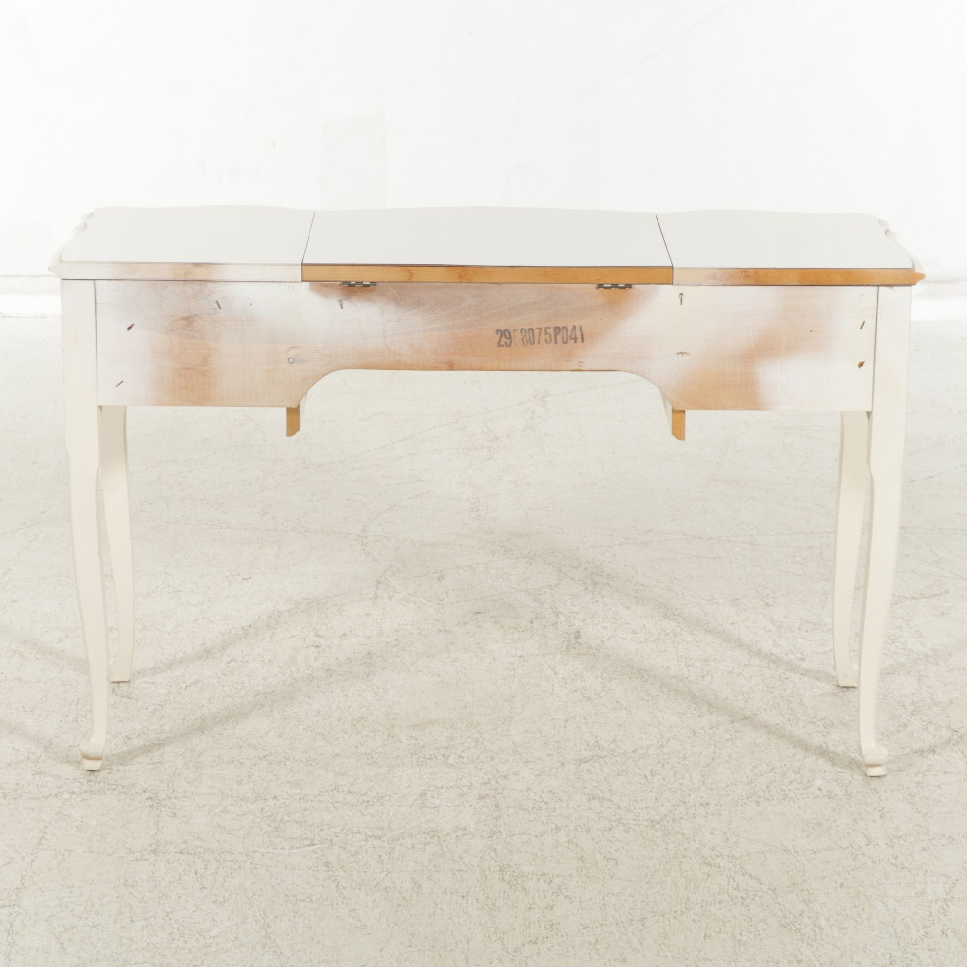 Johnson Carper French Provincial Painted Vanity Table and Chair, Mid-20th C