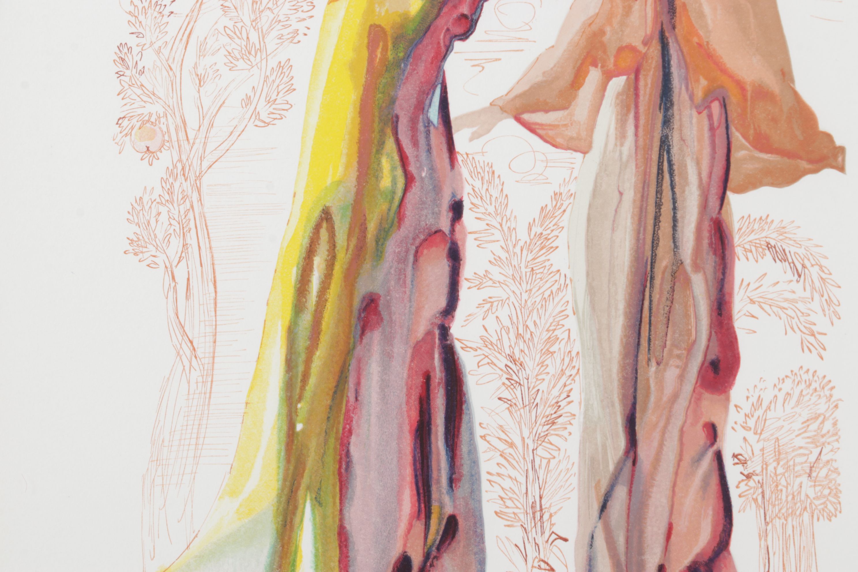 Salvador Dalí Wood Engraving "Les Dernières Paroles de Virgil," 1960 - 1964