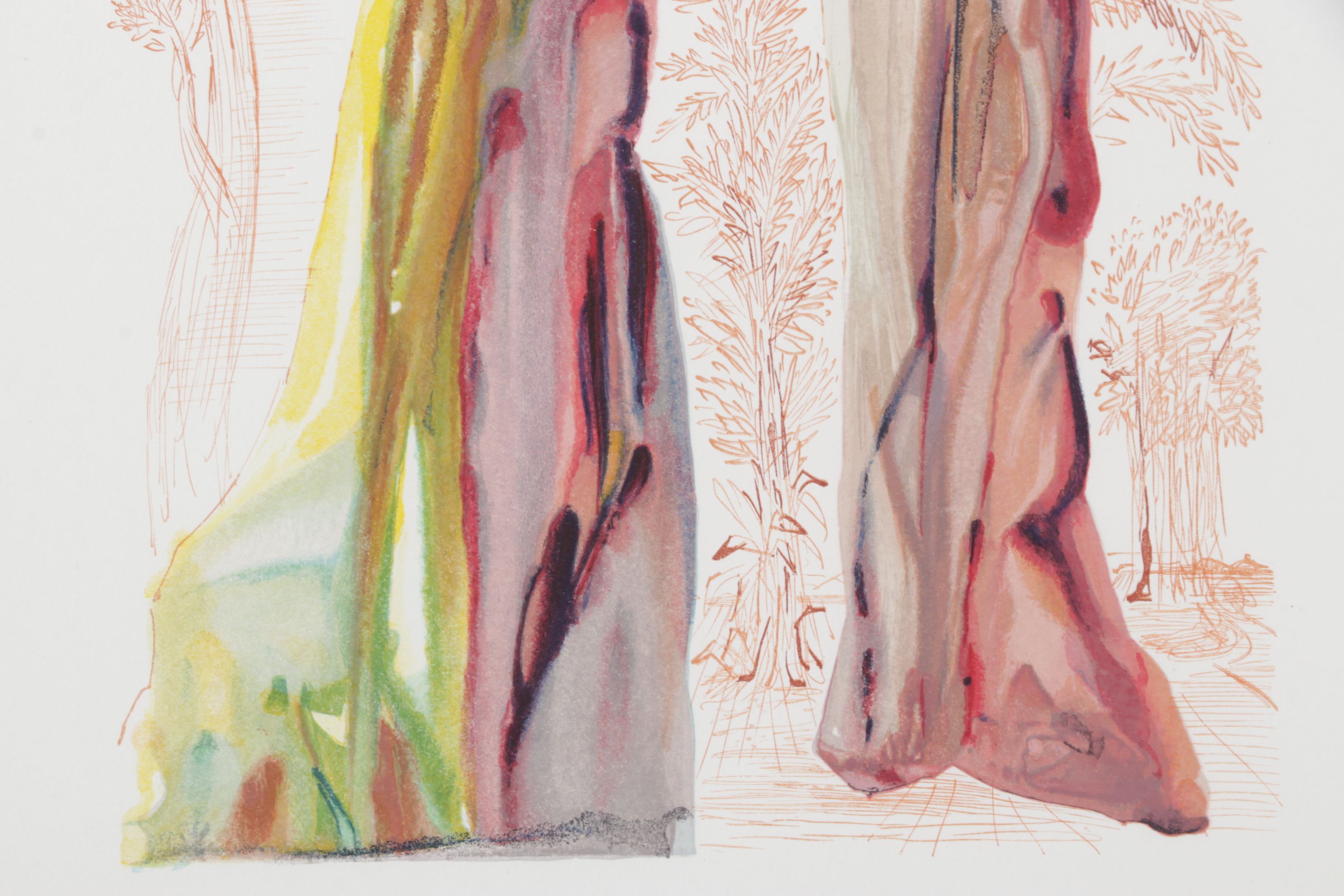 Salvador Dalí Wood Engraving "Les Dernières Paroles de Virgil," 1960 - 1964