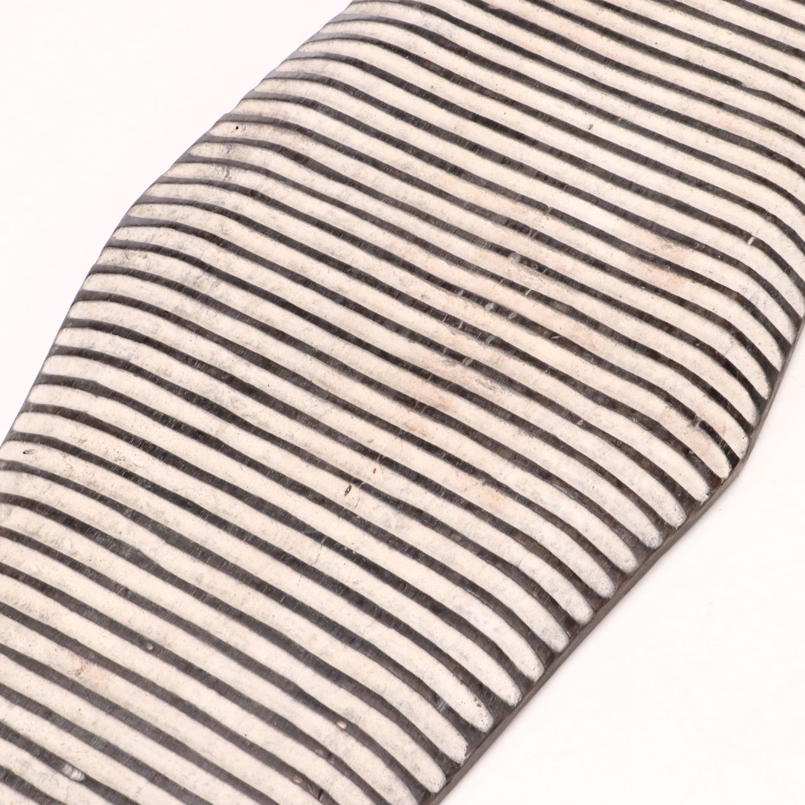 Cameroon Tikar Peoples Hand-Carved and Kaolin Pigmented Shields, 20th Century