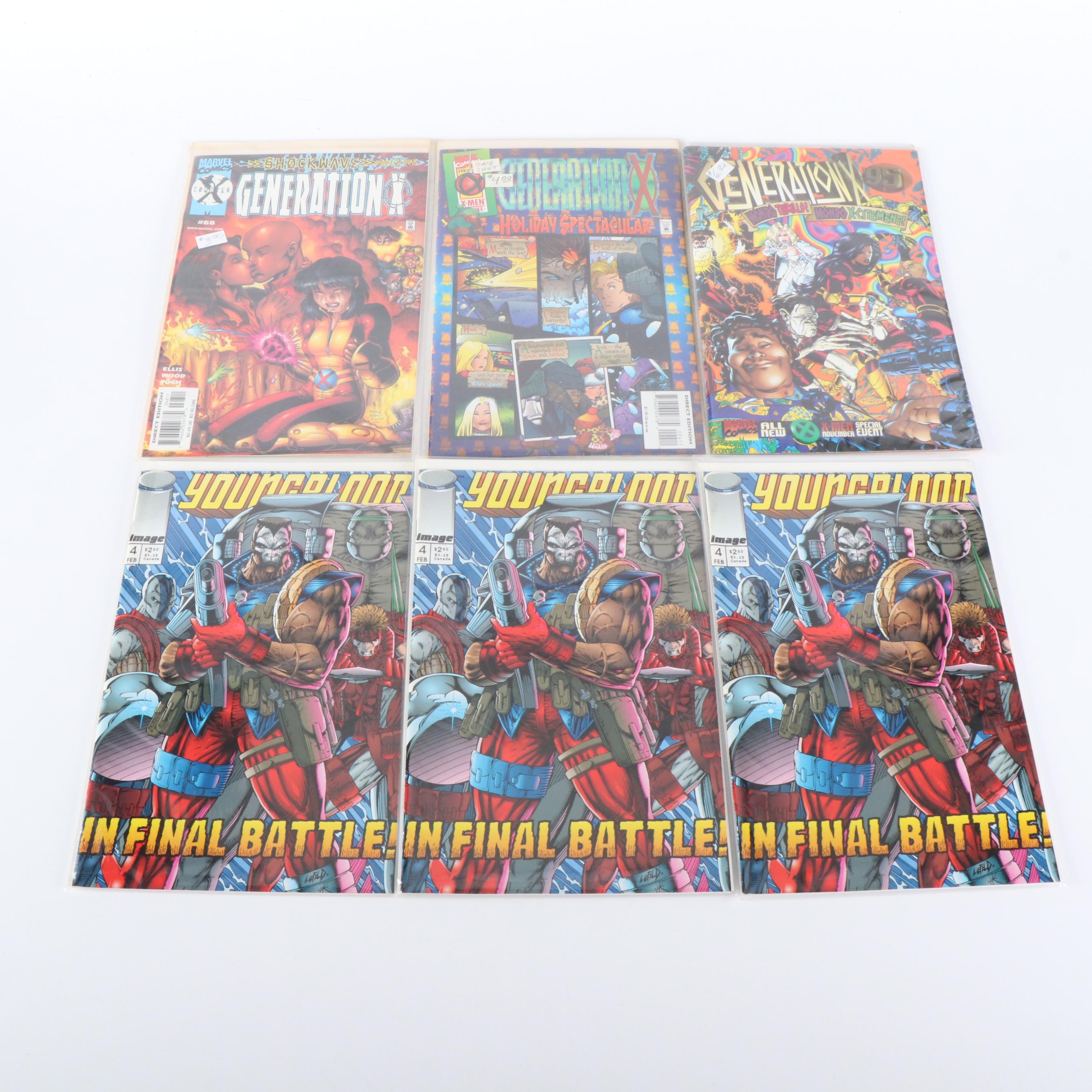 Modern Age Comic Books Featuring "Teen Titans", "Youngblood", and More