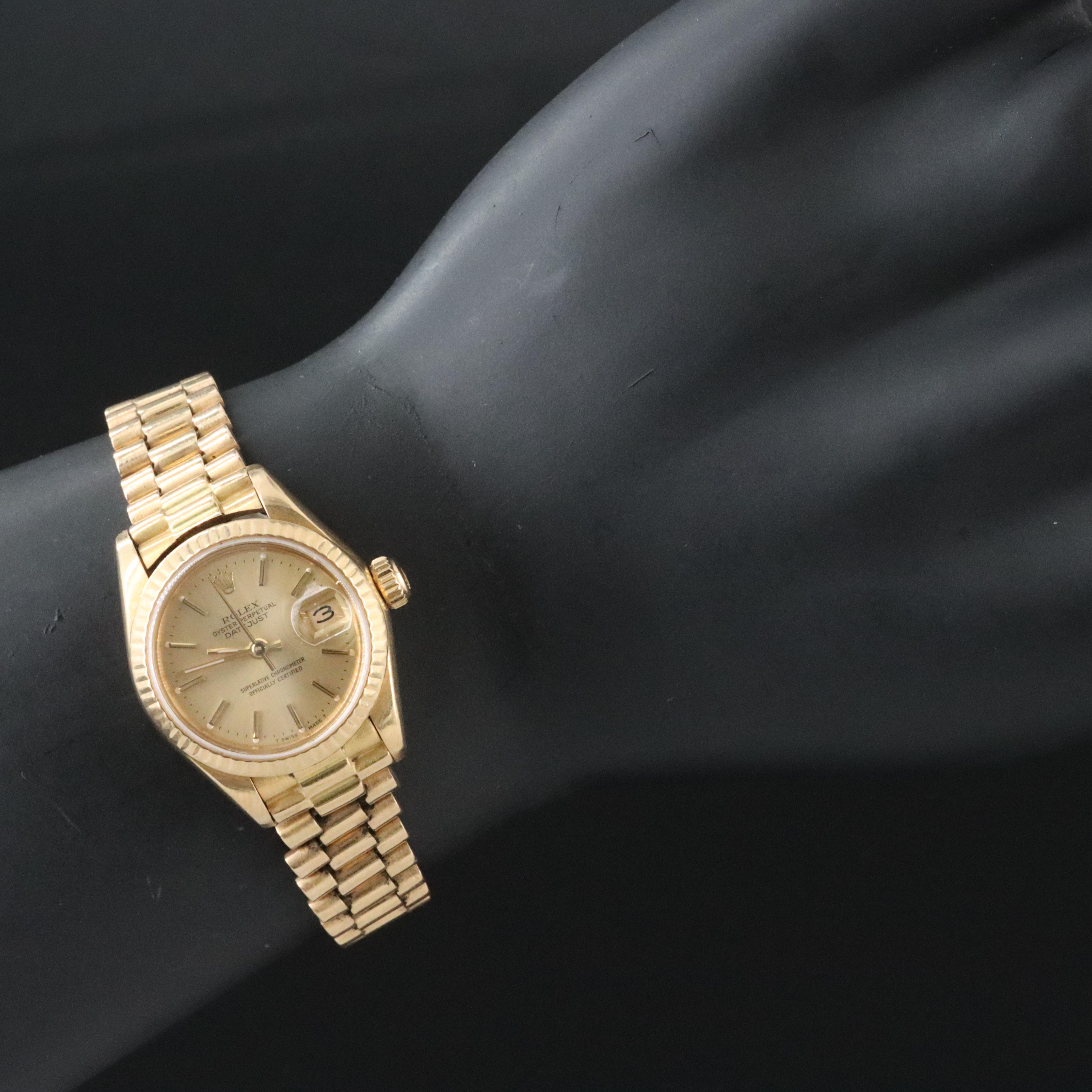 1984 Rolex Datejust 18K Model 69178 Watch