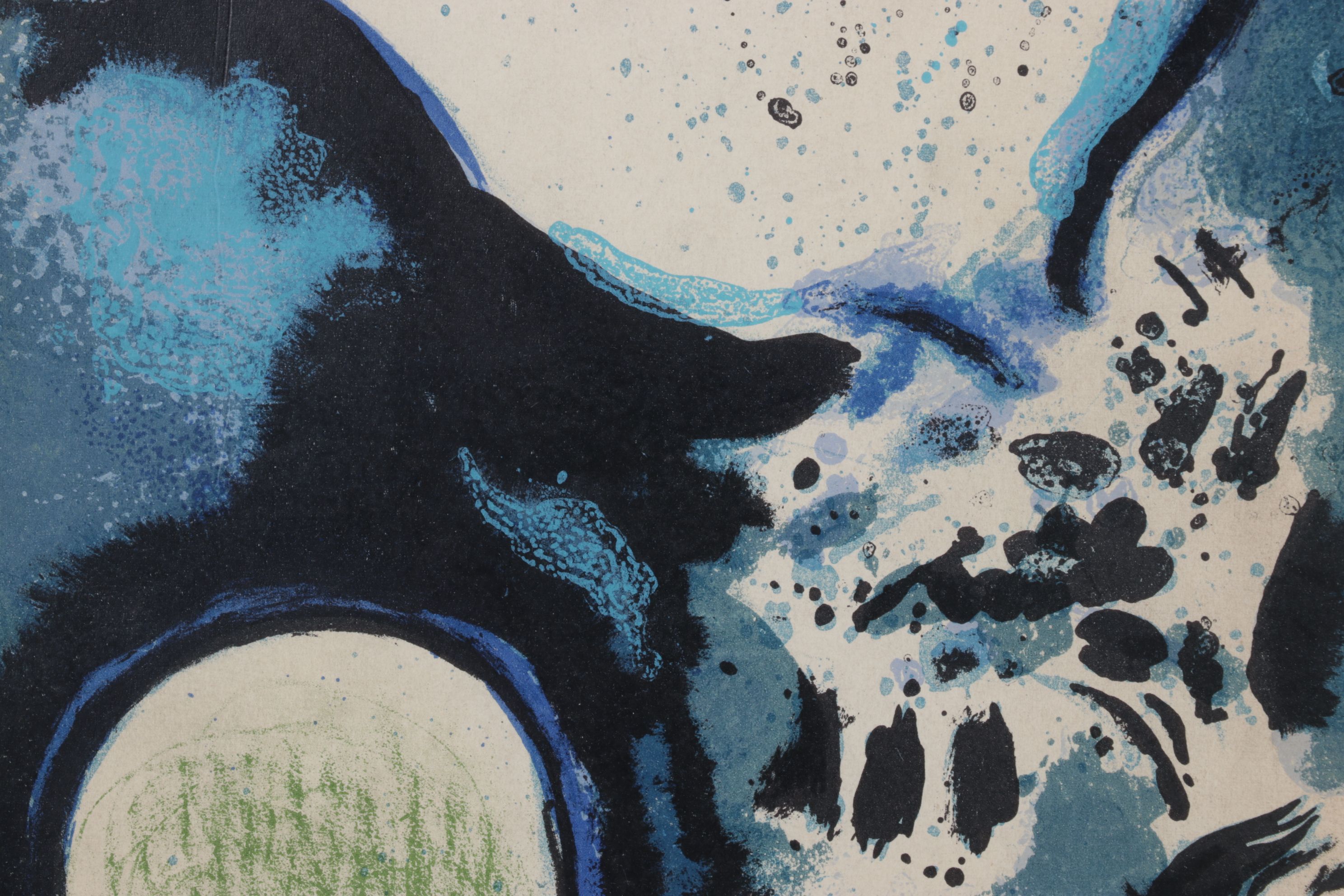 Marc Chagall Color Lithograph From "Drawings for the Bible" for "Verve," 1960