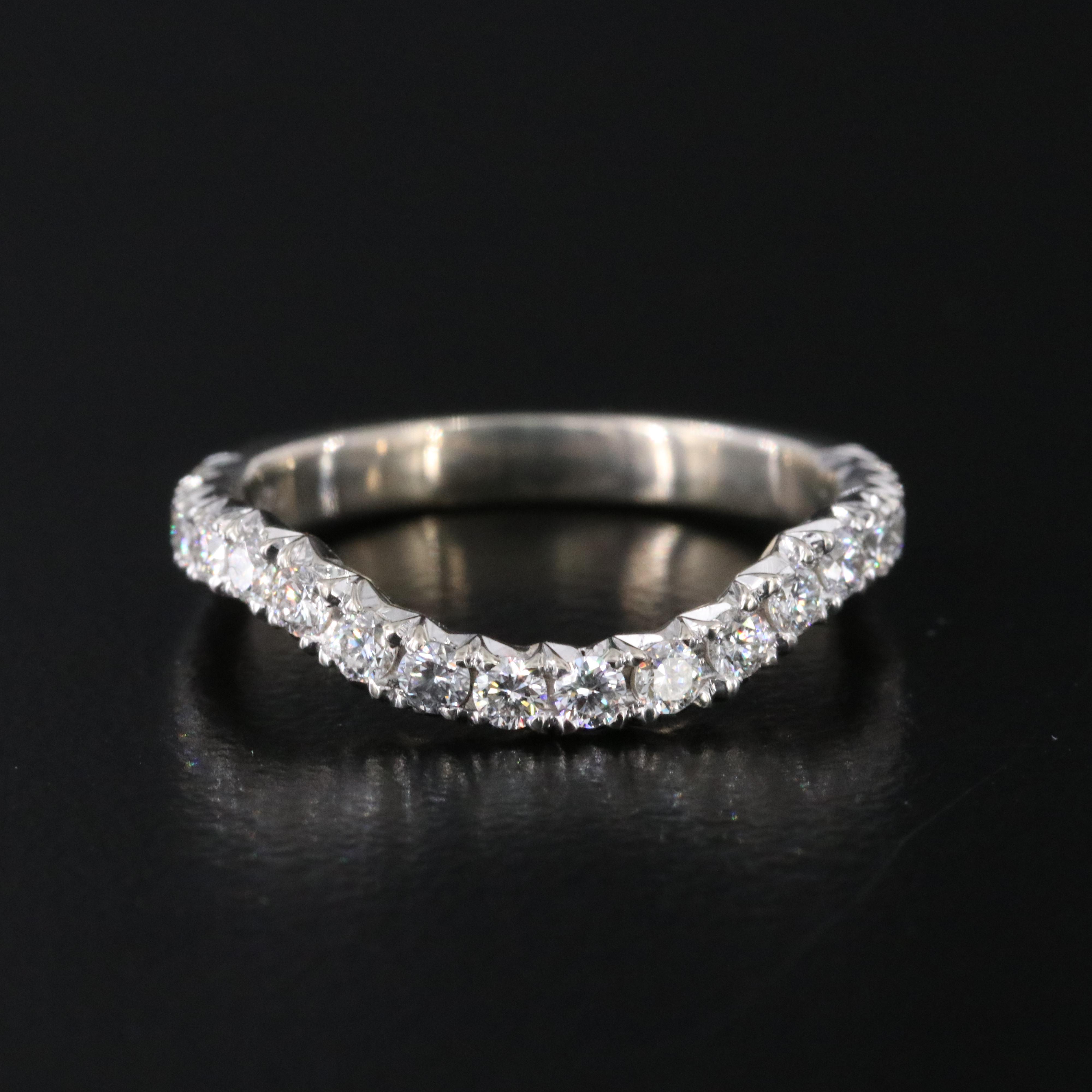 14K 0.49 CTW Diamond Wave Ring
