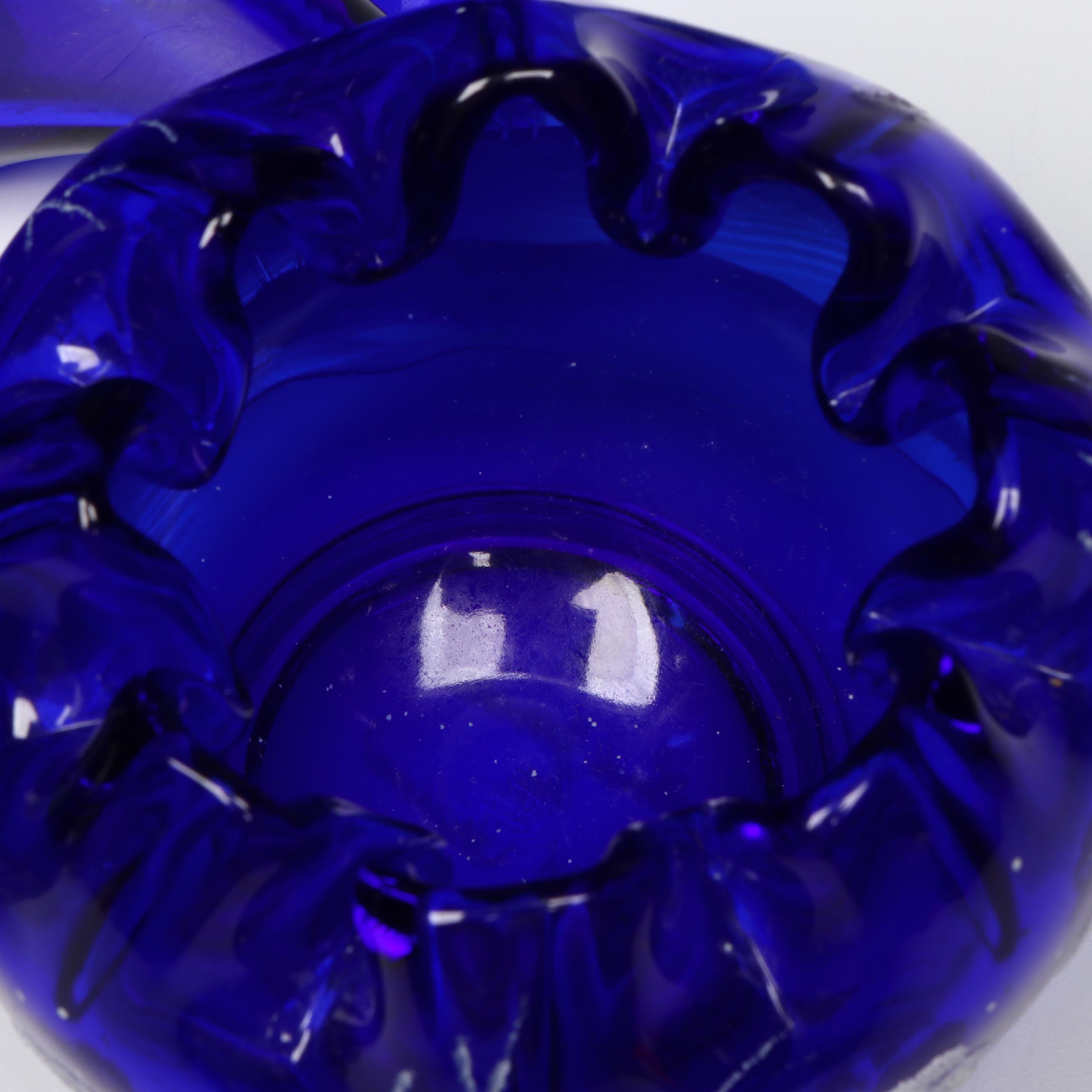 Fenton Hand-Painted Rose Bowls, White Cristal Cobalt Glass Bottle and More