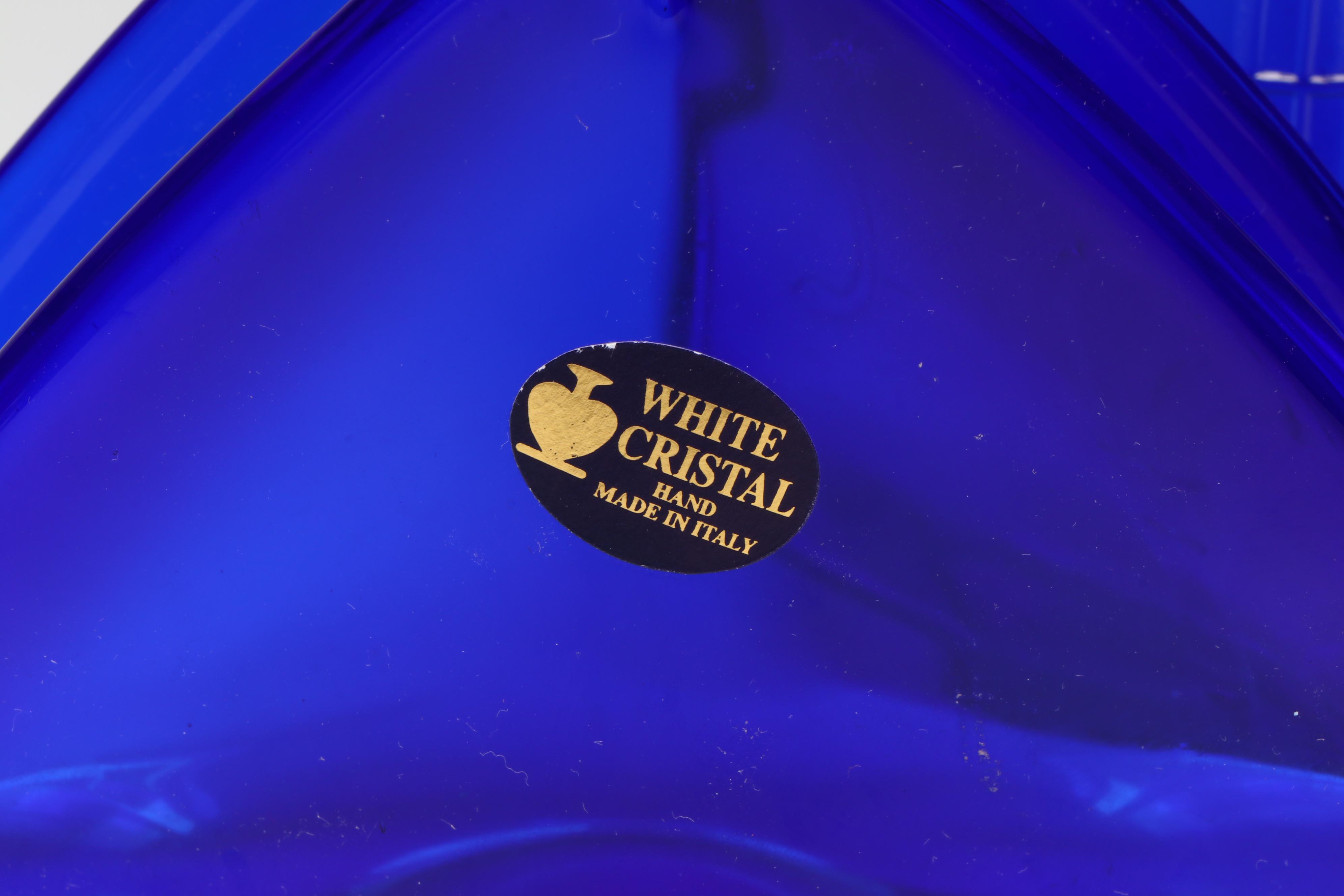 Fenton Hand-Painted Rose Bowls, White Cristal Cobalt Glass Bottle and More