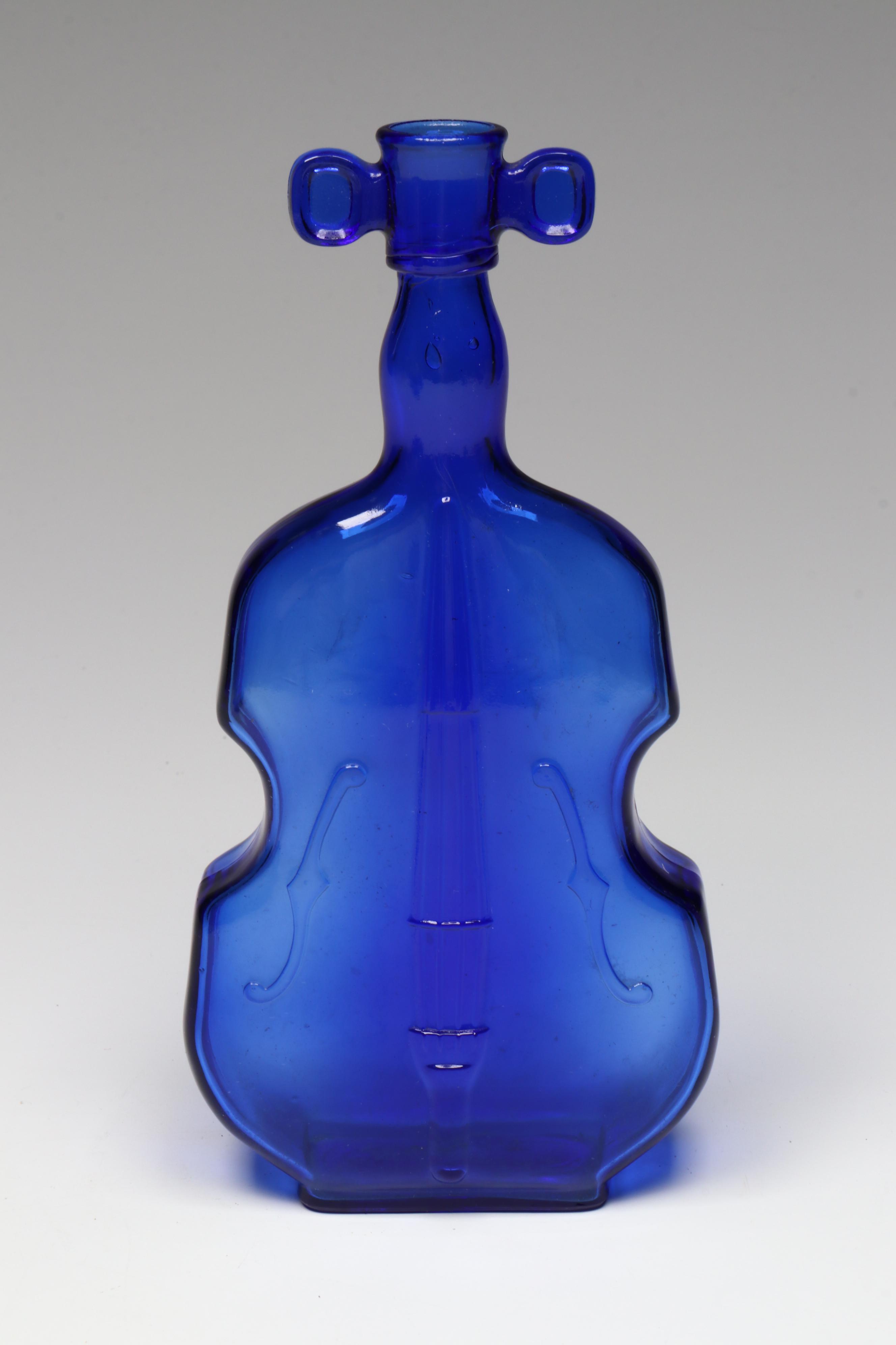 Fenton Hand-Painted Rose Bowls, White Cristal Cobalt Glass Bottle and More