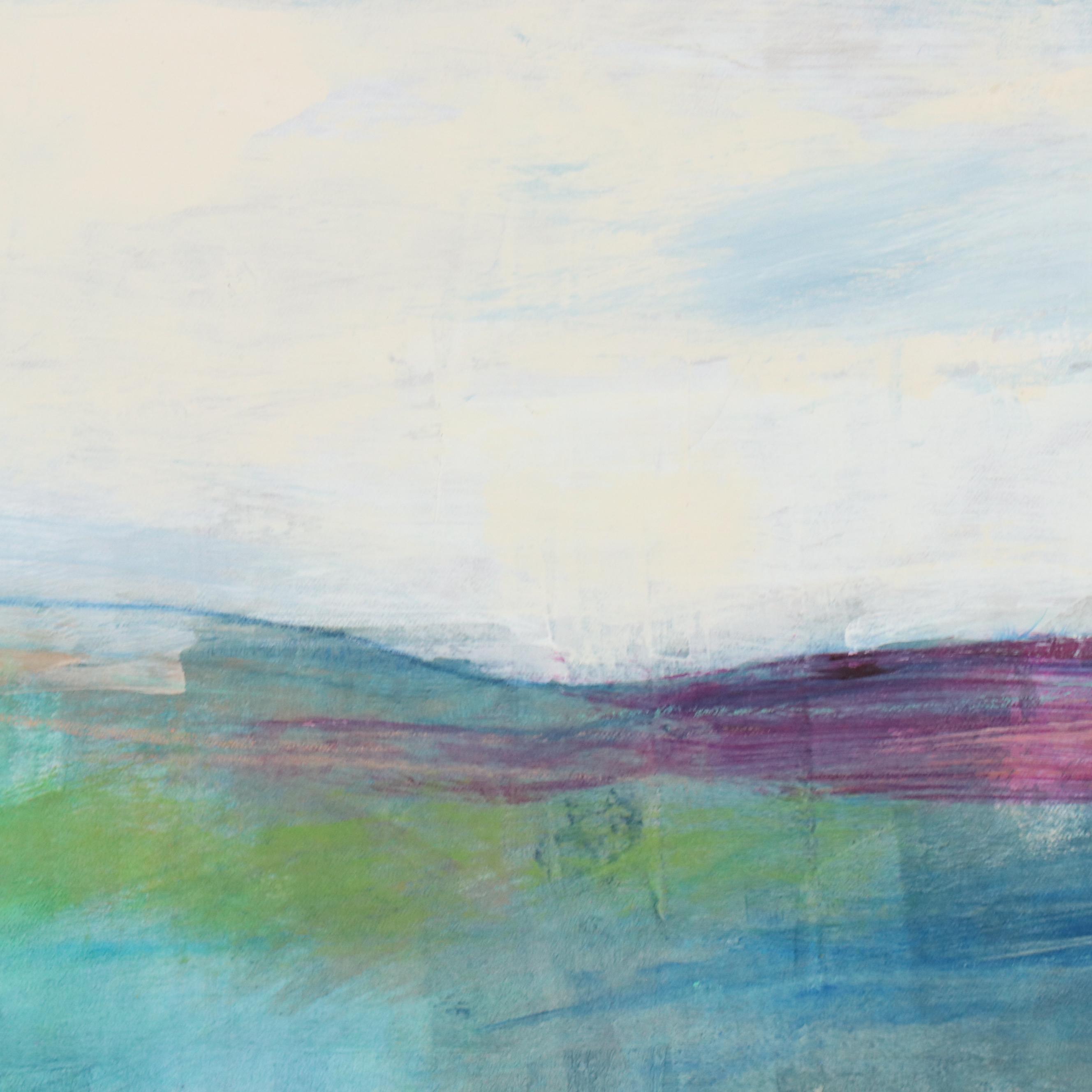 Ursula J. Brenner Abstract Mixed Media Painting, 21st Century