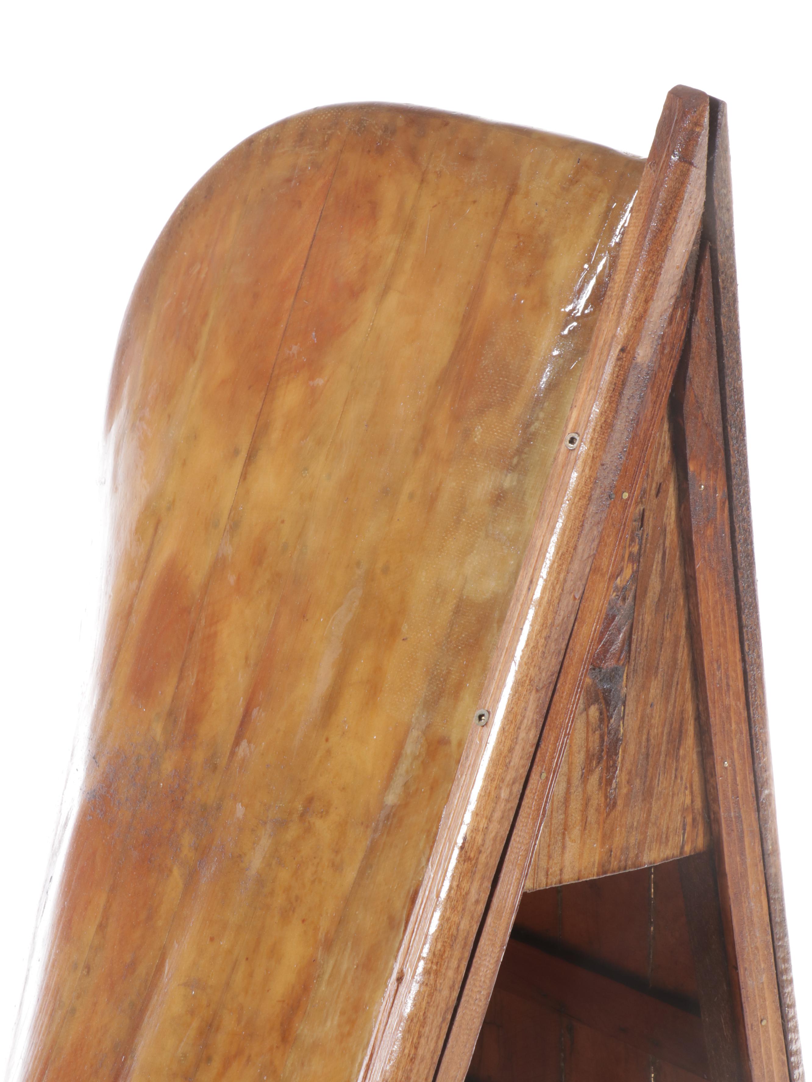 Canoe Hull Bookcase, 20th Century and Adapted