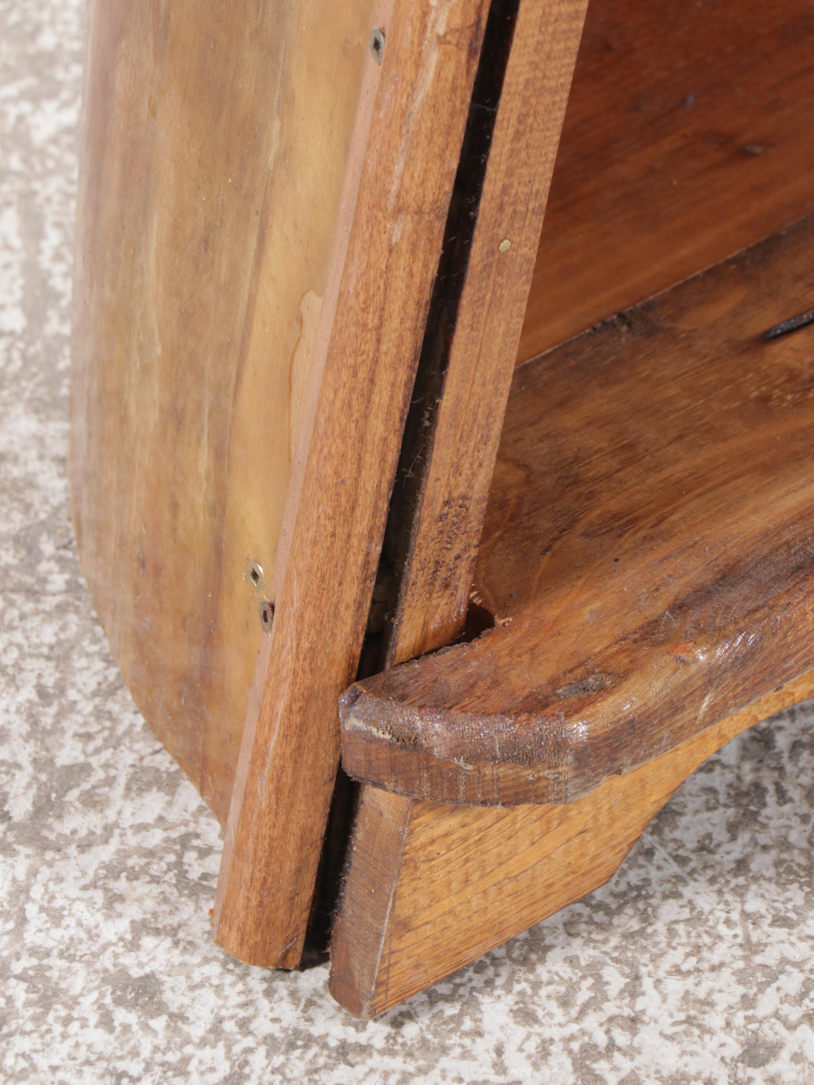 Canoe Hull Bookcase, 20th Century and Adapted