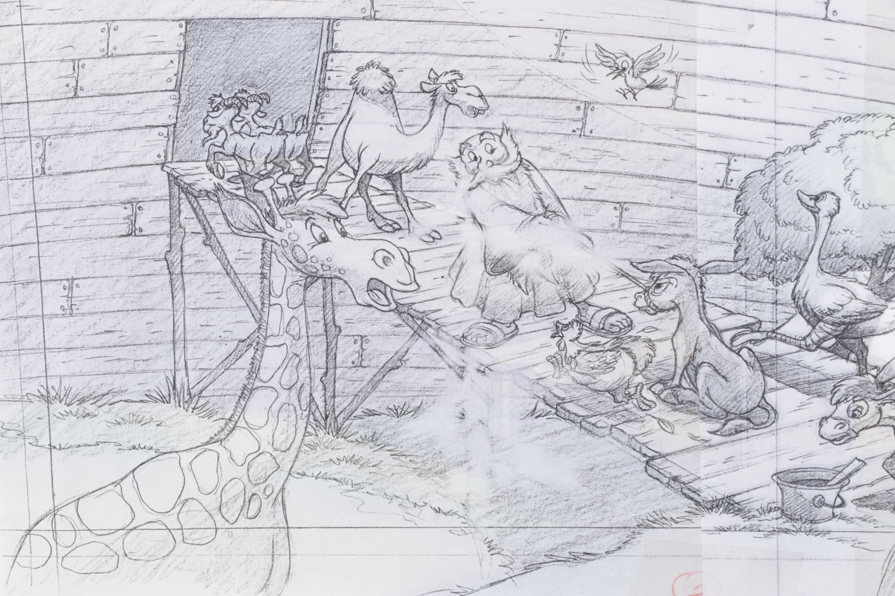 Storyboard Illustrations for Disney's Special Read Along Edition of Noah's Ark