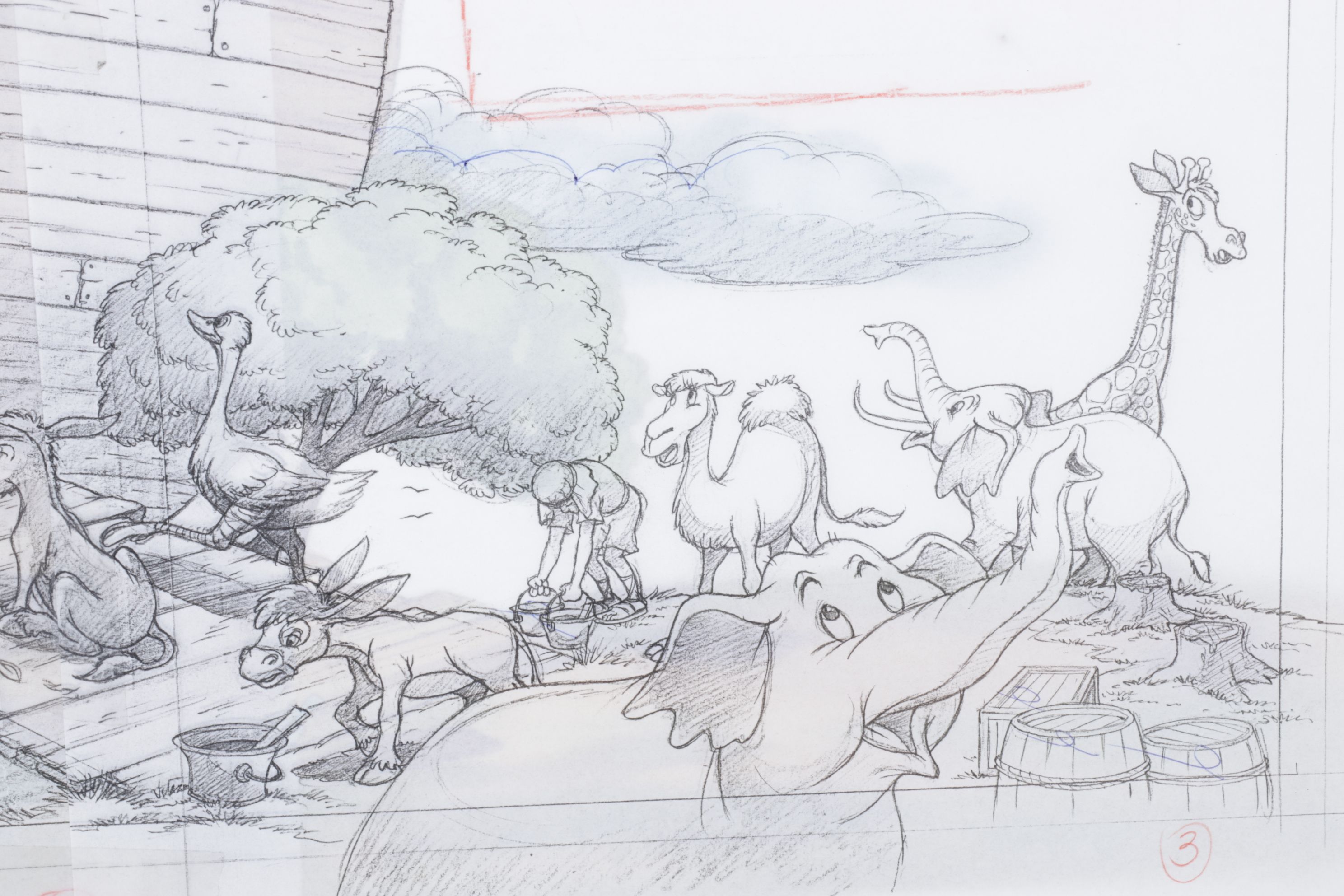 Storyboard Illustrations for Disney's Special Read Along Edition of Noah's Ark