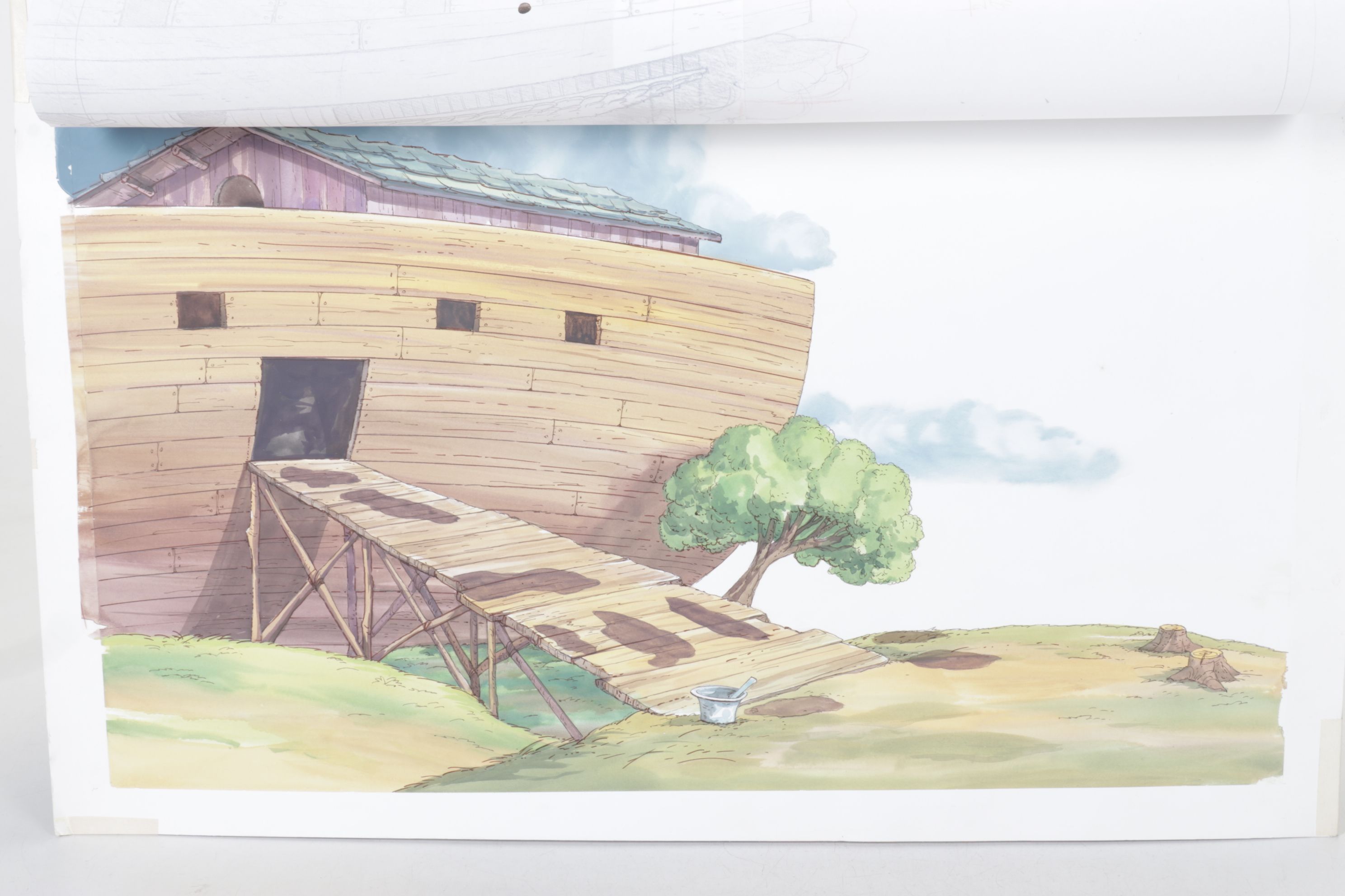 Storyboard Illustrations for Disney's Special Read Along Edition of Noah's Ark