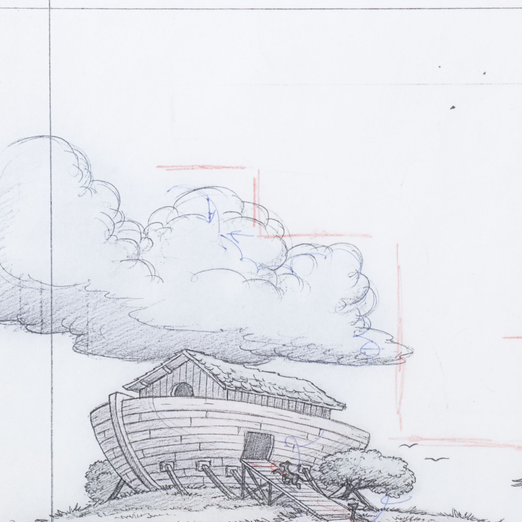 Storyboard Illustrations for Disney's Special Read Along Edition of Noah's Ark