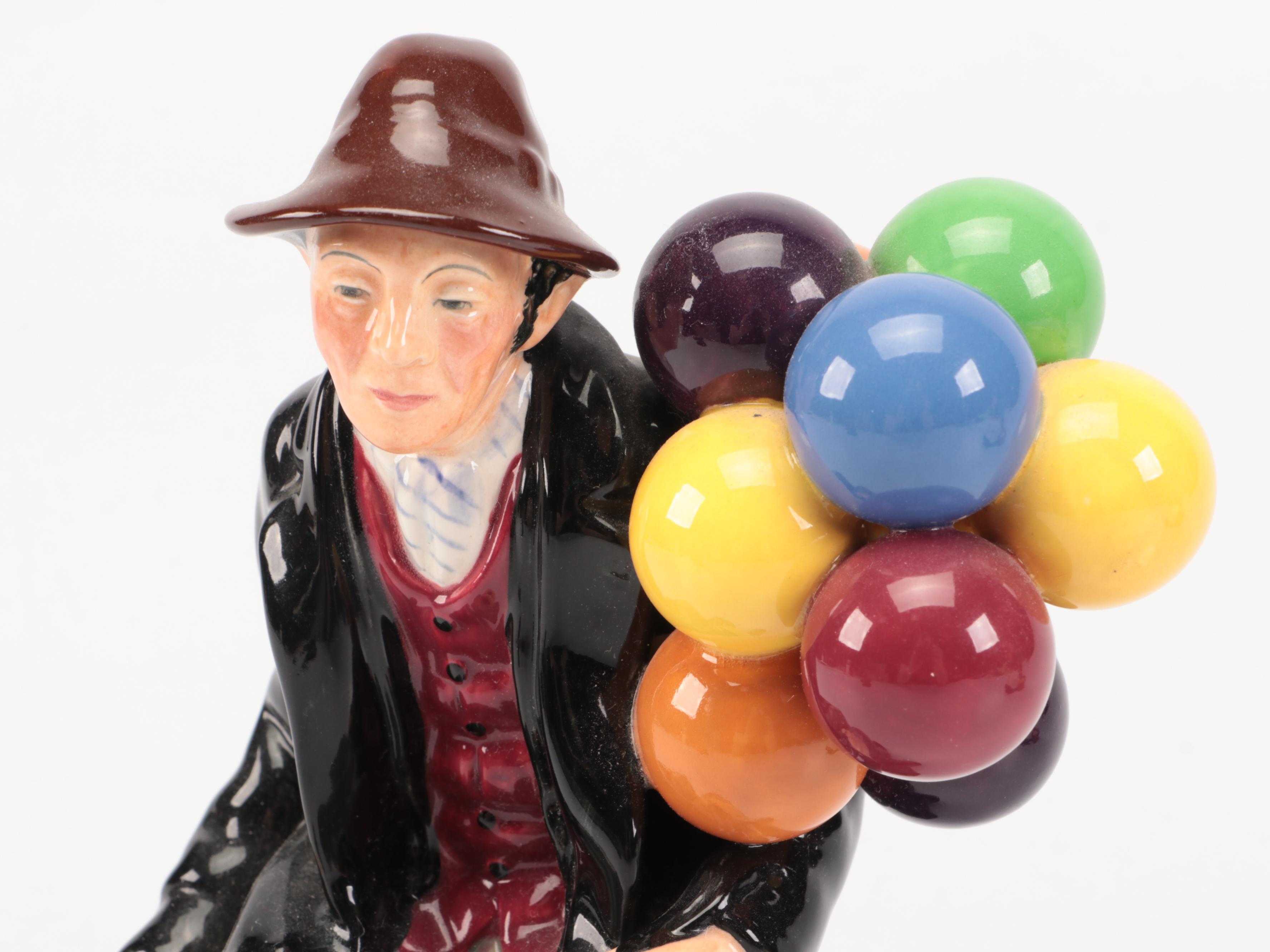 Royal Doulton "The Old Balloon Seller" and "The Balloon Man" Figurines
