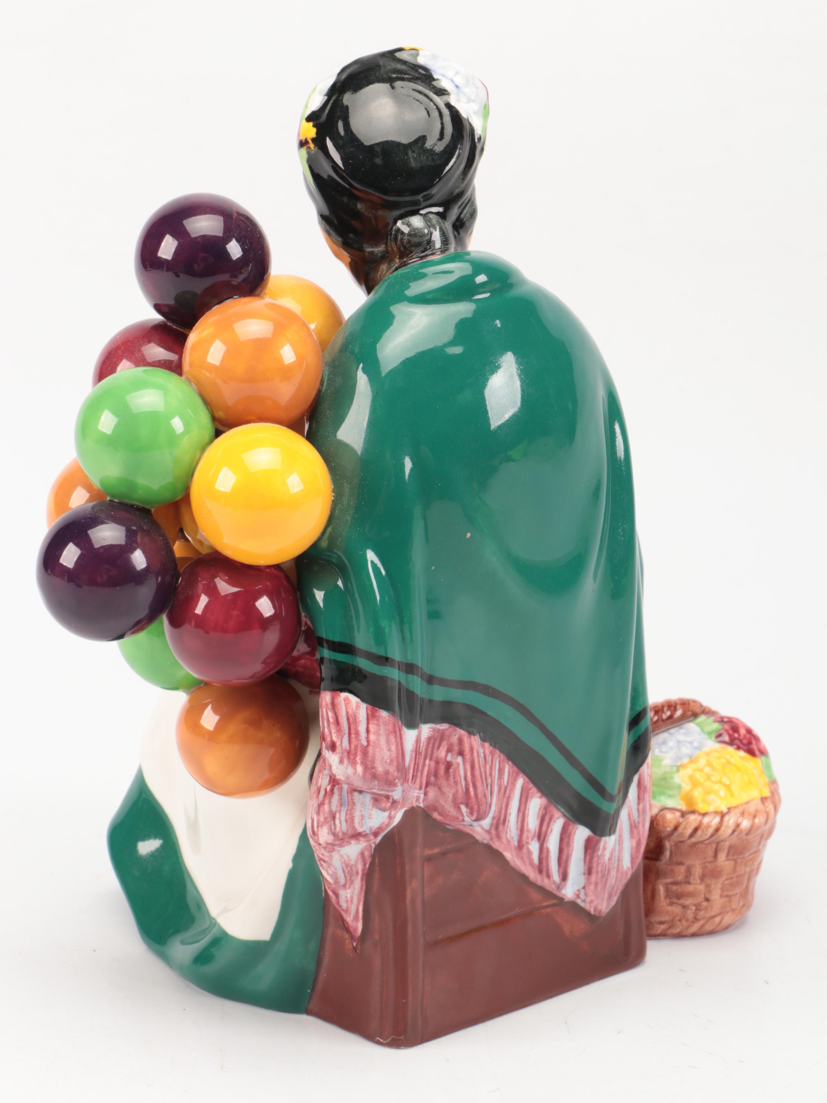 Royal Doulton "The Old Balloon Seller" and "The Balloon Man" Figurines